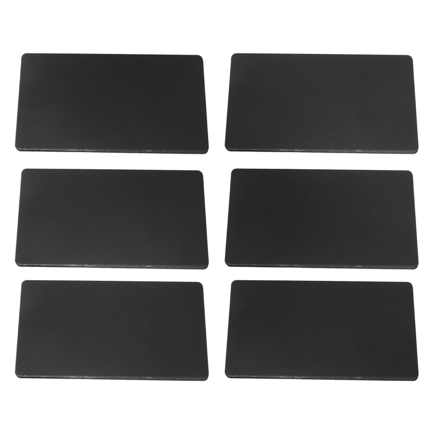 50PCS Business Name Card Laser Engraving Waterproof and Wear Resistant Aluminum Visiting Card for Company Black - Image 3