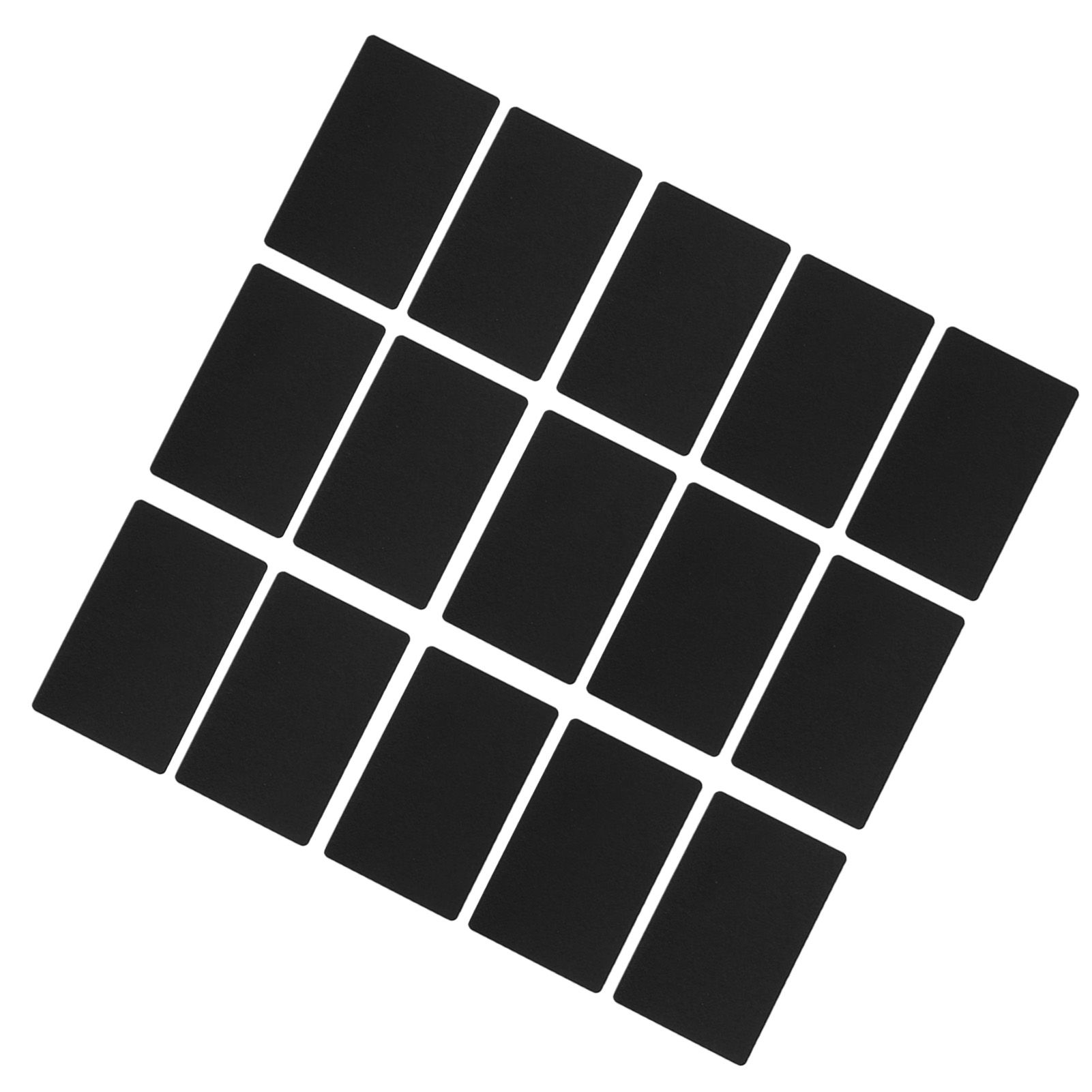 50PCS Business Name Card Laser Engraving Waterproof and Wear Resistant Aluminum Visiting Card for Company Black - Image 4