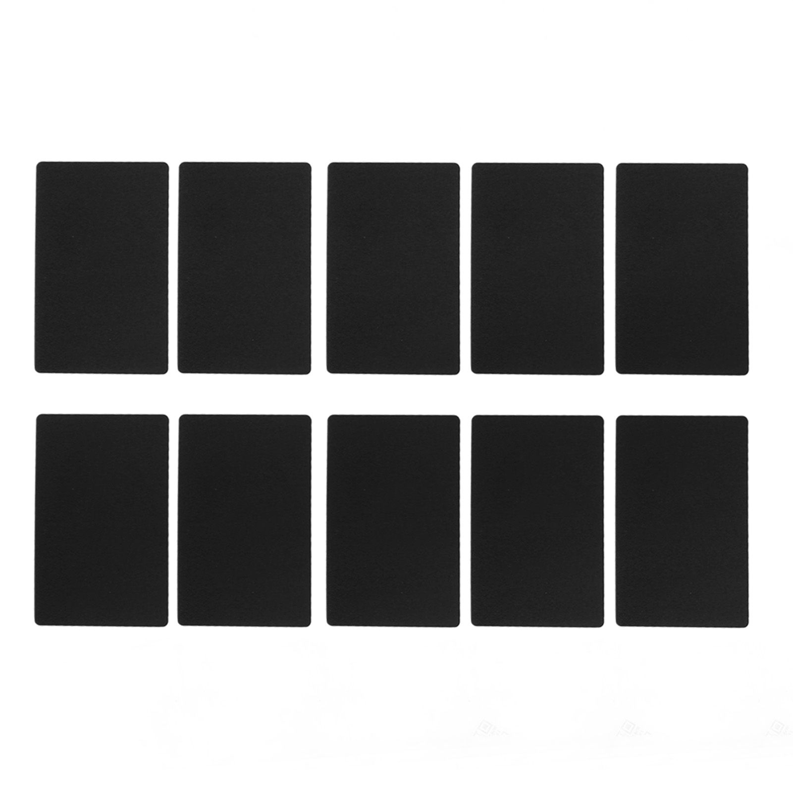 50PCS Business Name Card Laser Engraving Waterproof and Wear Resistant Aluminum Visiting Card for Company Black - Image 8