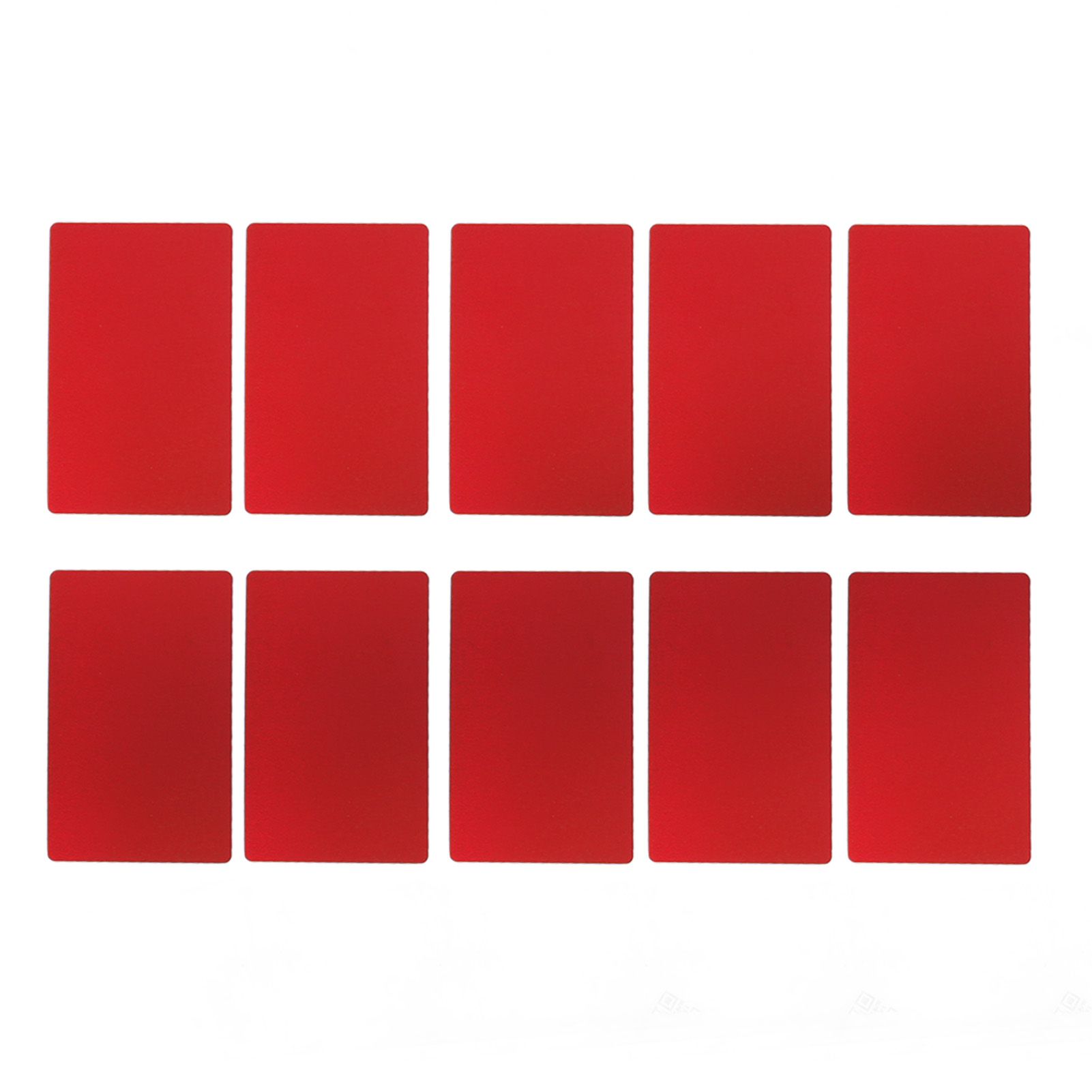 50PCS Business Name Card Laser Engraving Waterproof and Wear Resistant Aluminum Visiting Card for Company Red - Image 5