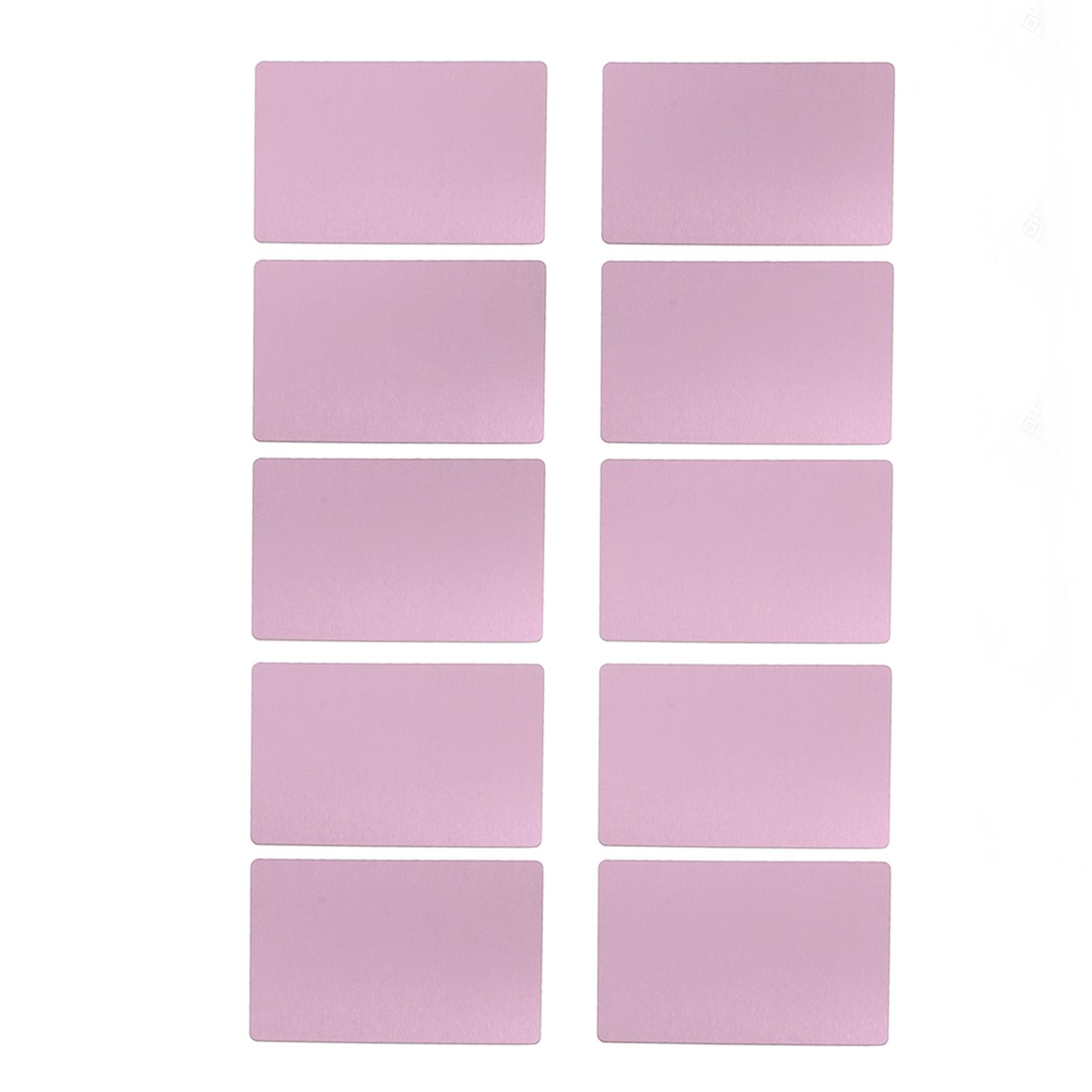 50PCS Business Name Card Laser Engraving Waterproof and Wear Resistant Aluminum Visiting Card for Company Rose Gold - Image 5