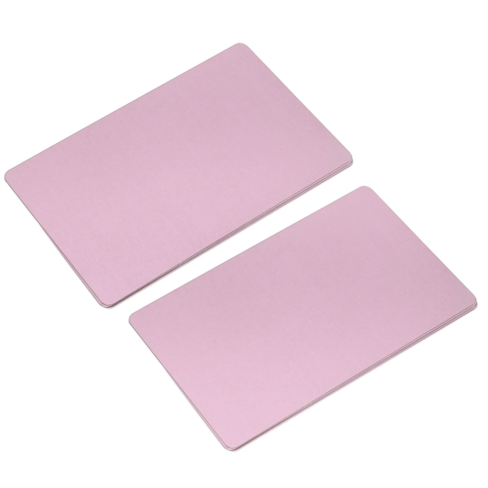 50PCS Business Name Card Laser Engraving Waterproof and Wear Resistant Aluminum Visiting Card for Company Rose Gold - Image 6