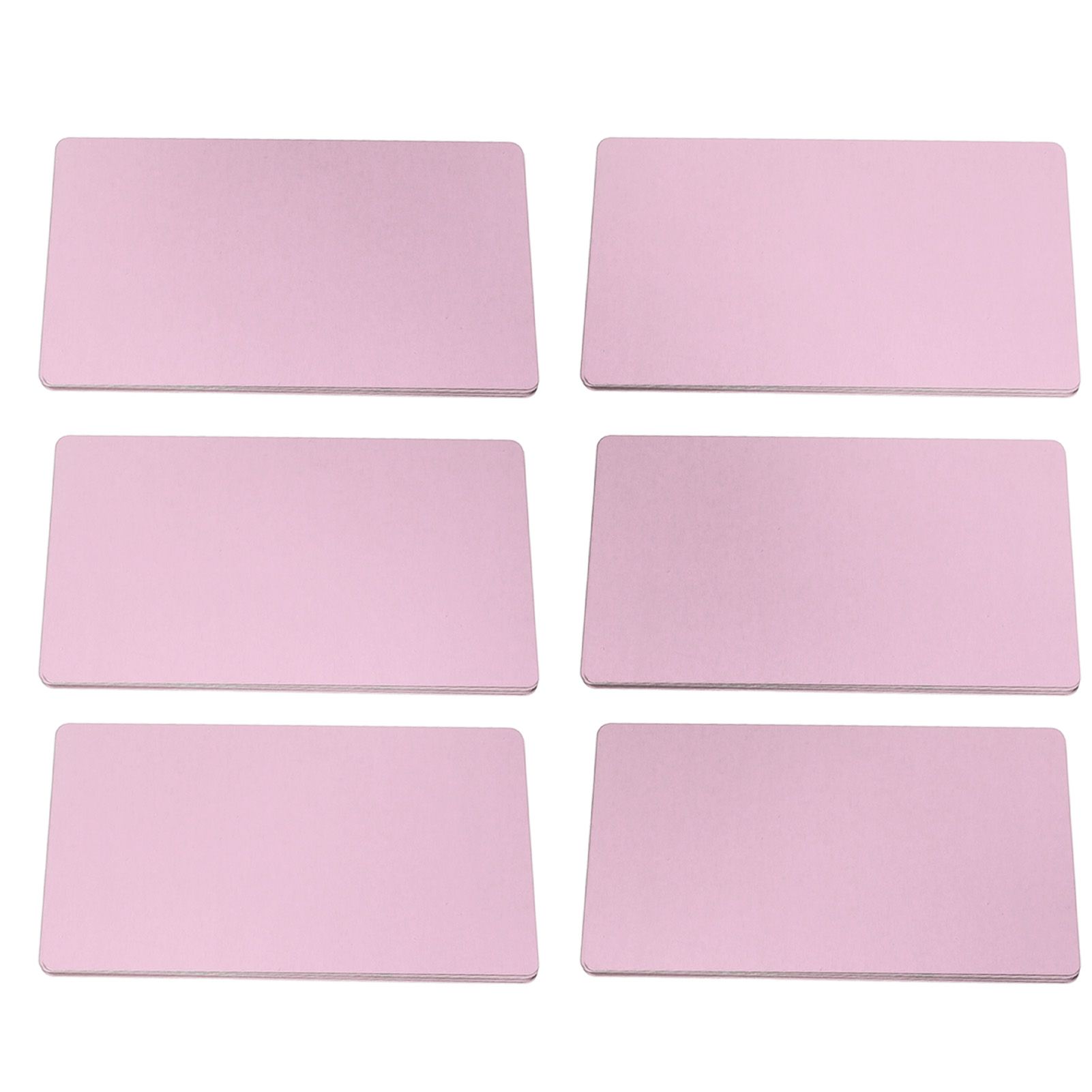 50PCS Business Name Card Laser Engraving Waterproof and Wear Resistant Aluminum Visiting Card for Company Rose Gold - Image 7