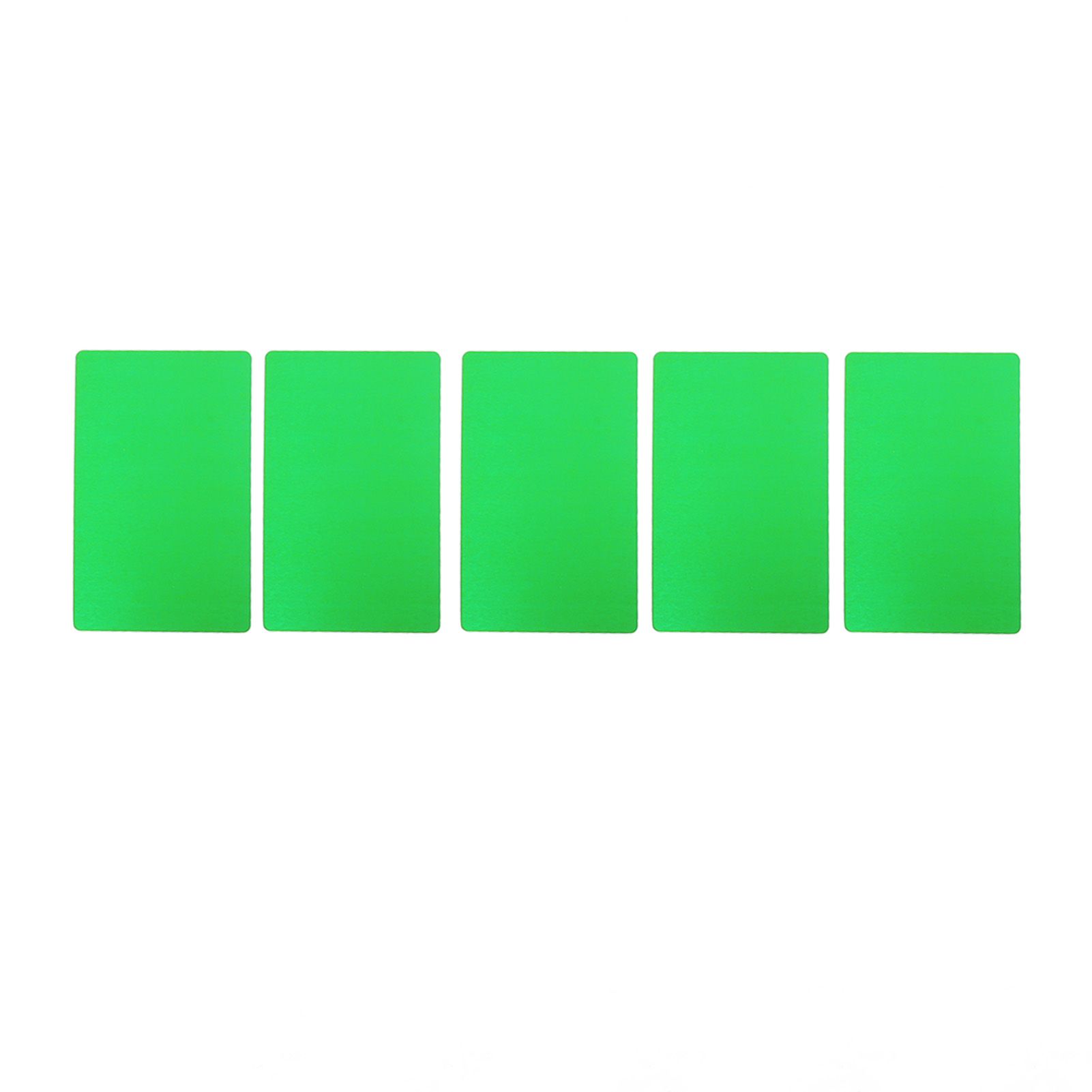50PCS Business Name Card Laser Engraving Waterproof and Wear Resistant Aluminum Visiting Card for Company Green - Image 6
