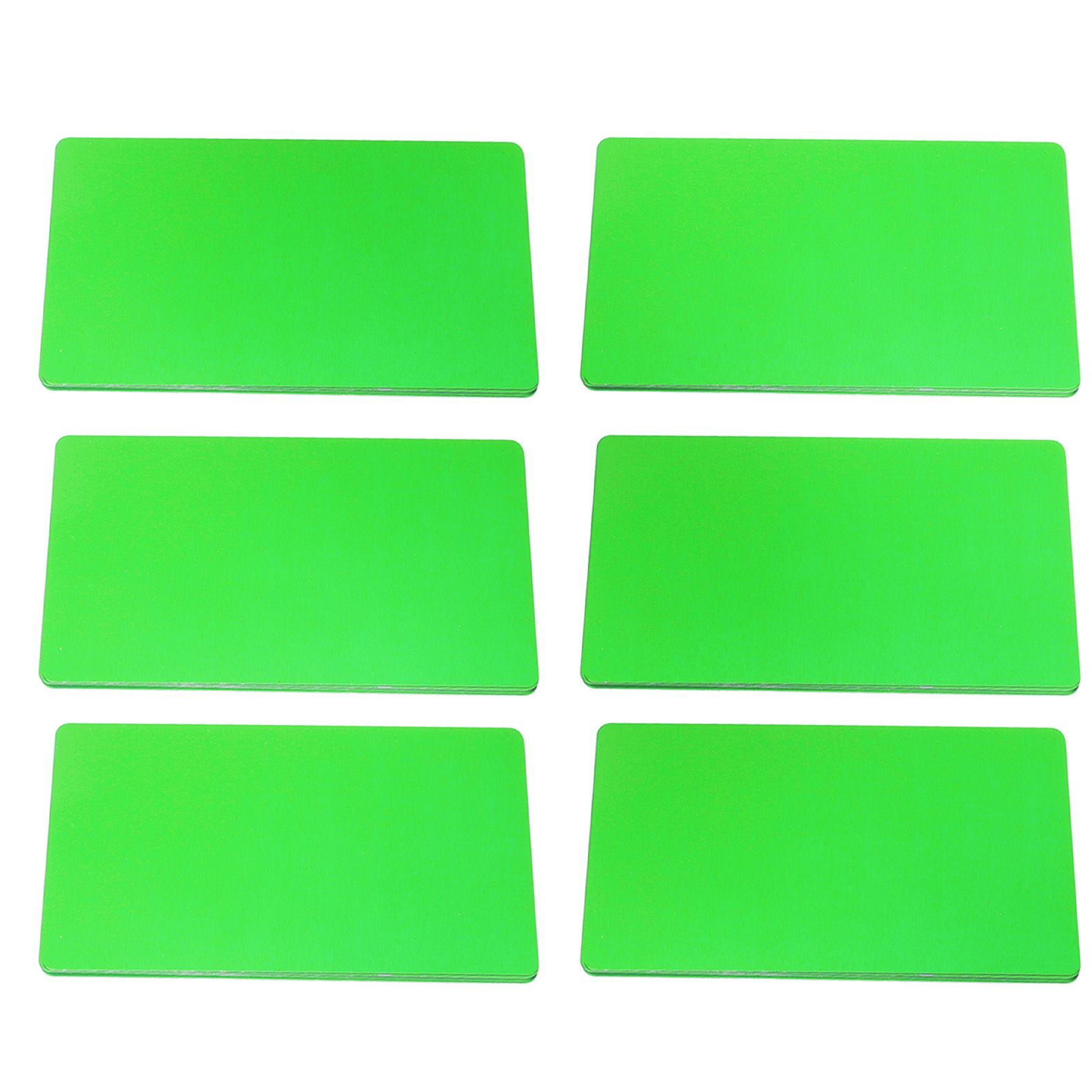 50PCS Business Name Card Laser Engraving Waterproof and Wear Resistant Aluminum Visiting Card for Company Green - Image 8