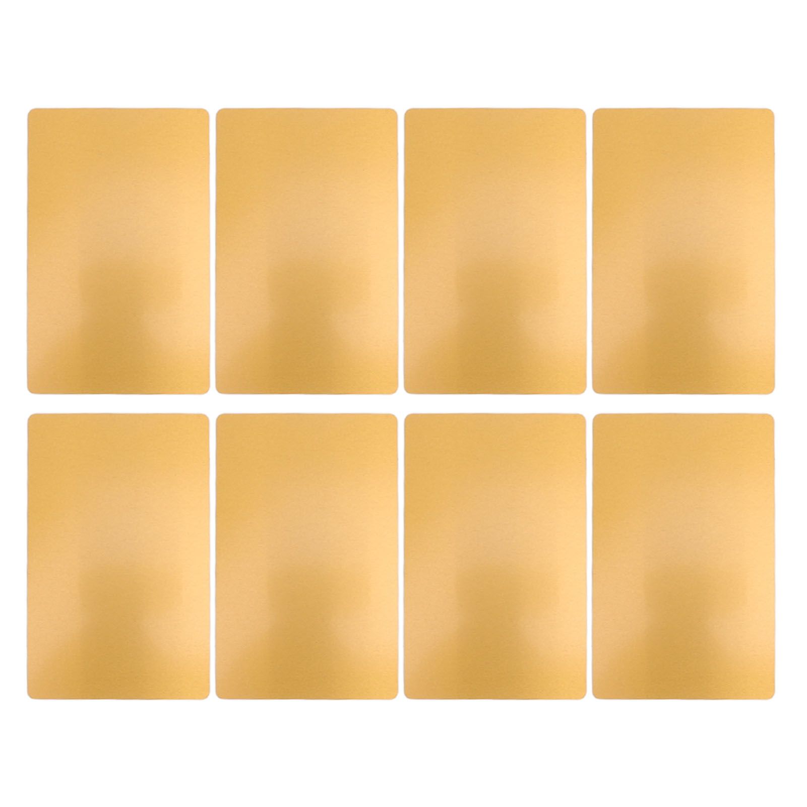 50 Sheets Metal Business Card Heat Transfer Aluminum Business Cards Blanks DIY Craft Supplies Gold - Image 4