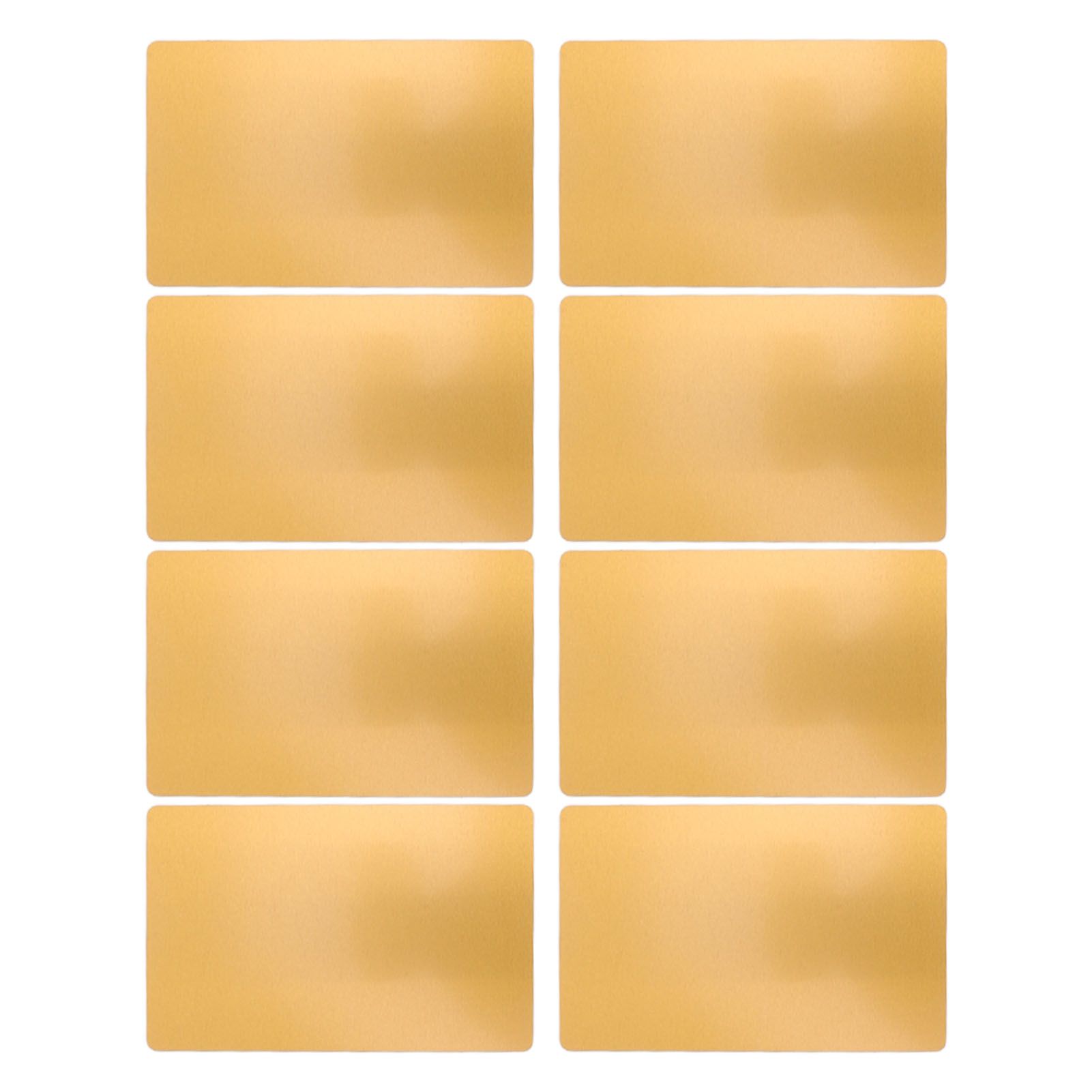 50 Sheets Metal Business Card Heat Transfer Aluminum Business Cards Blanks DIY Craft Supplies Gold - Image 5