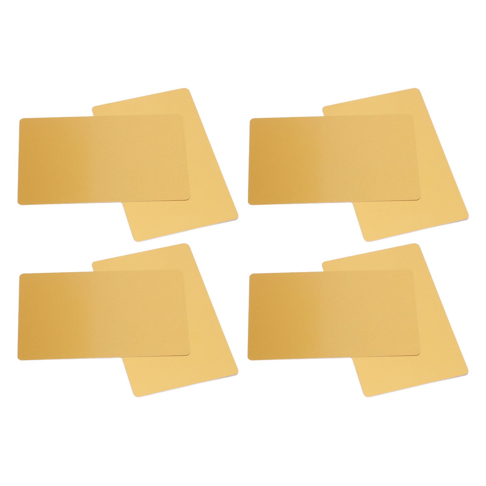 50 Sheets Metal Business Card Heat Transfer Aluminum Business Cards Blanks DIY Craft Supplies Gold - Image 7