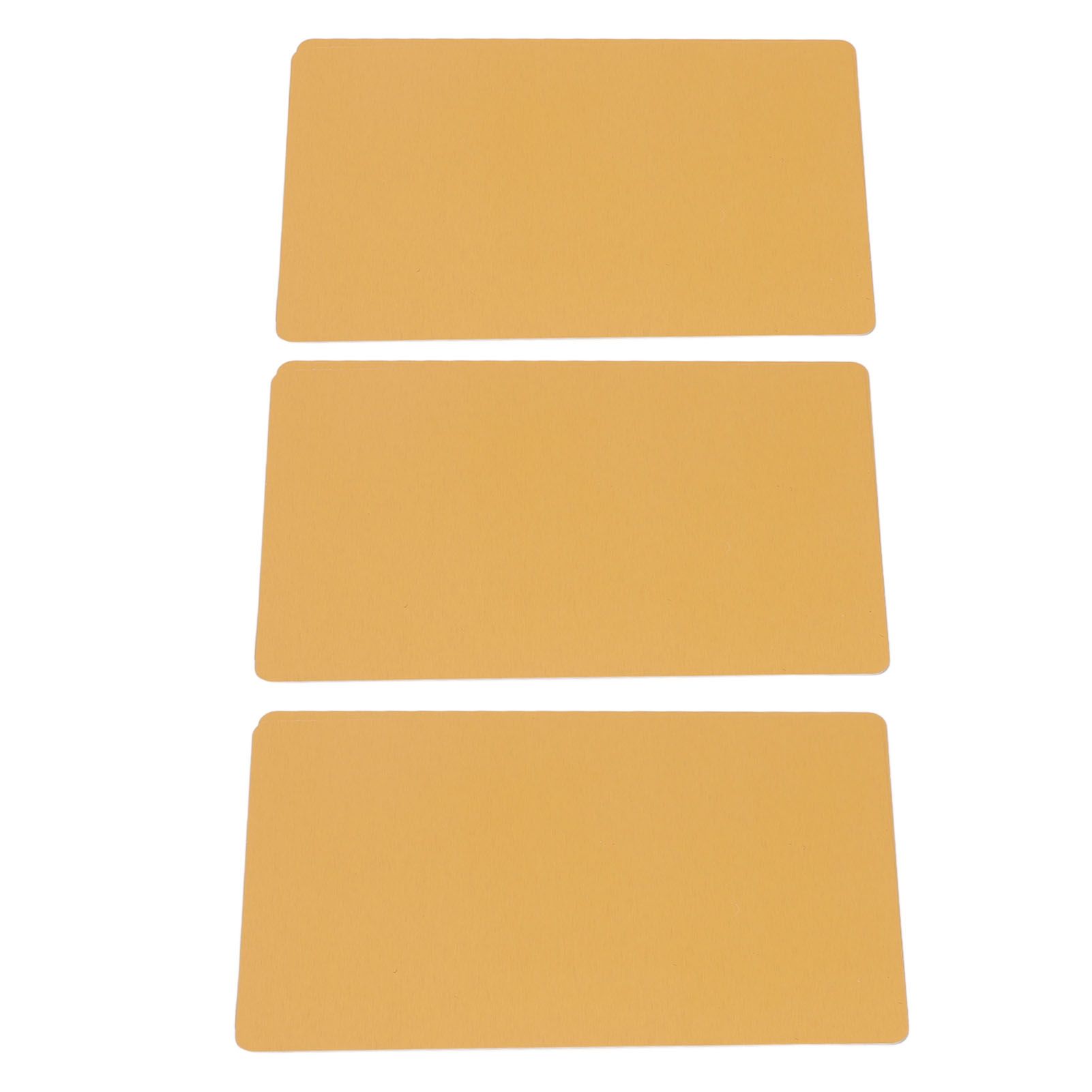 50 Sheets Metal Business Card Heat Transfer Aluminum Business Cards Blanks DIY Craft Supplies Gold - Image 8