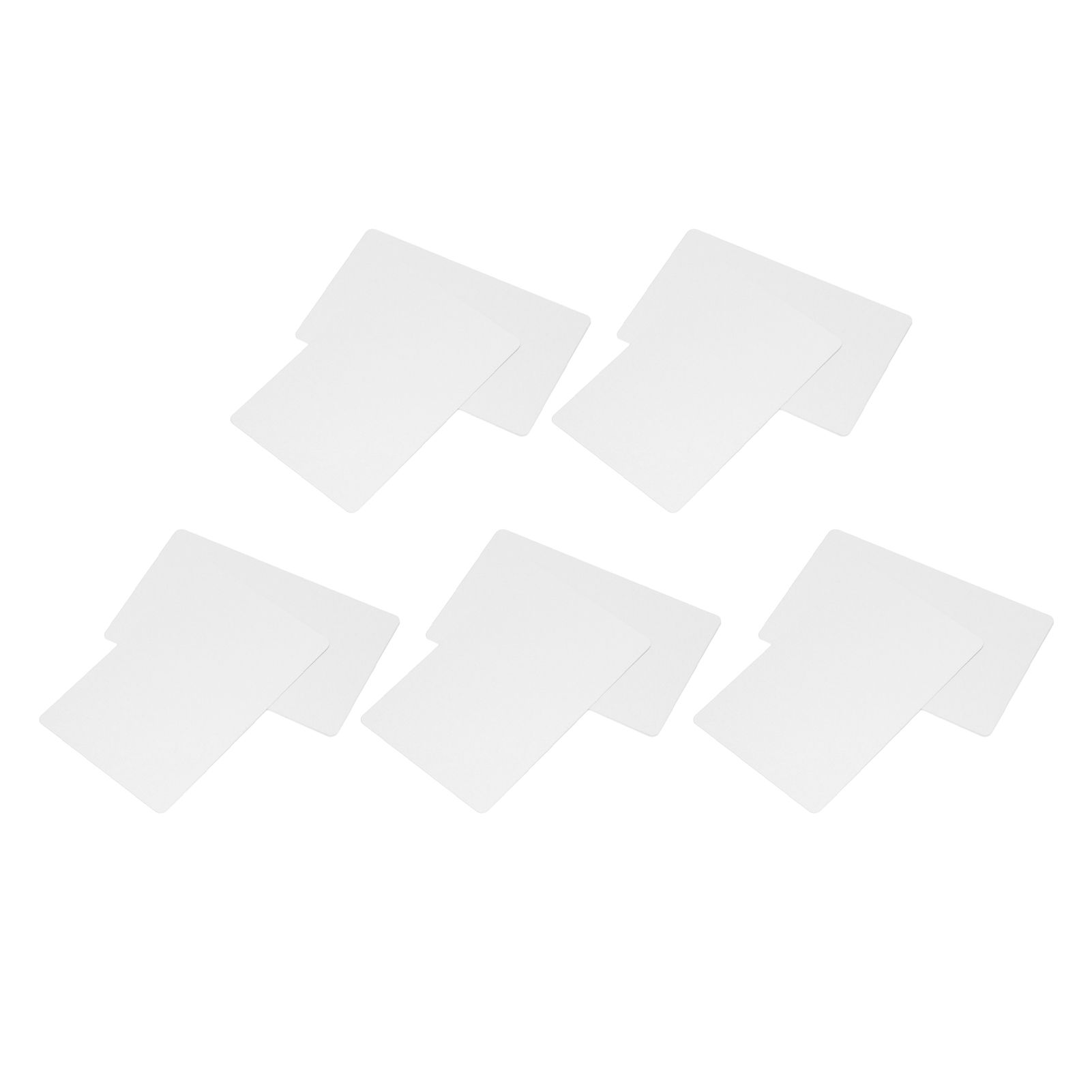 50 Sheets Metal Business Card Heat Transfer Aluminum Business Cards Blanks DIY Craft Supplies Pearl White - Image 2
