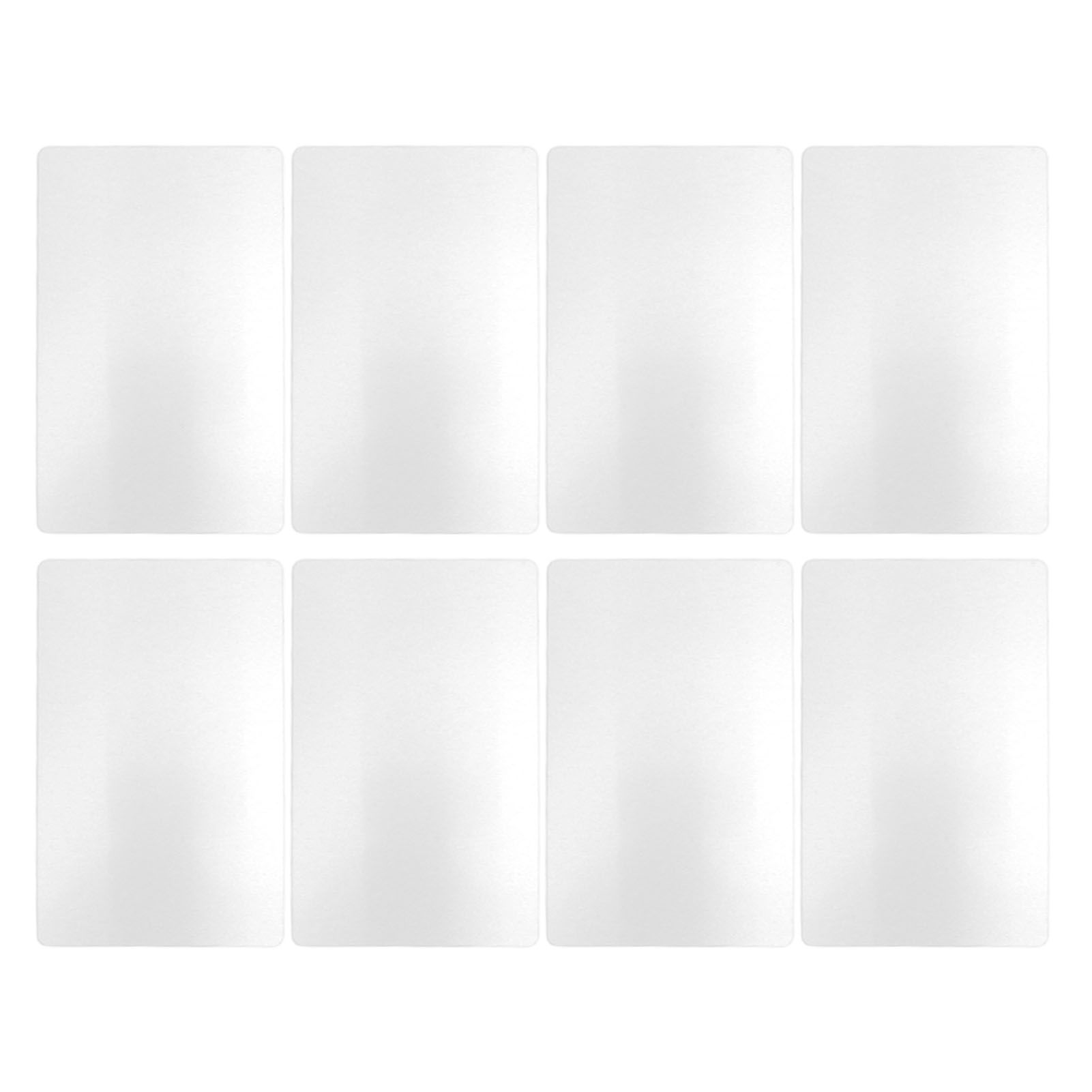 50 Sheets Metal Business Card Heat Transfer Aluminum Business Cards Blanks DIY Craft Supplies Pearl White - Image 3