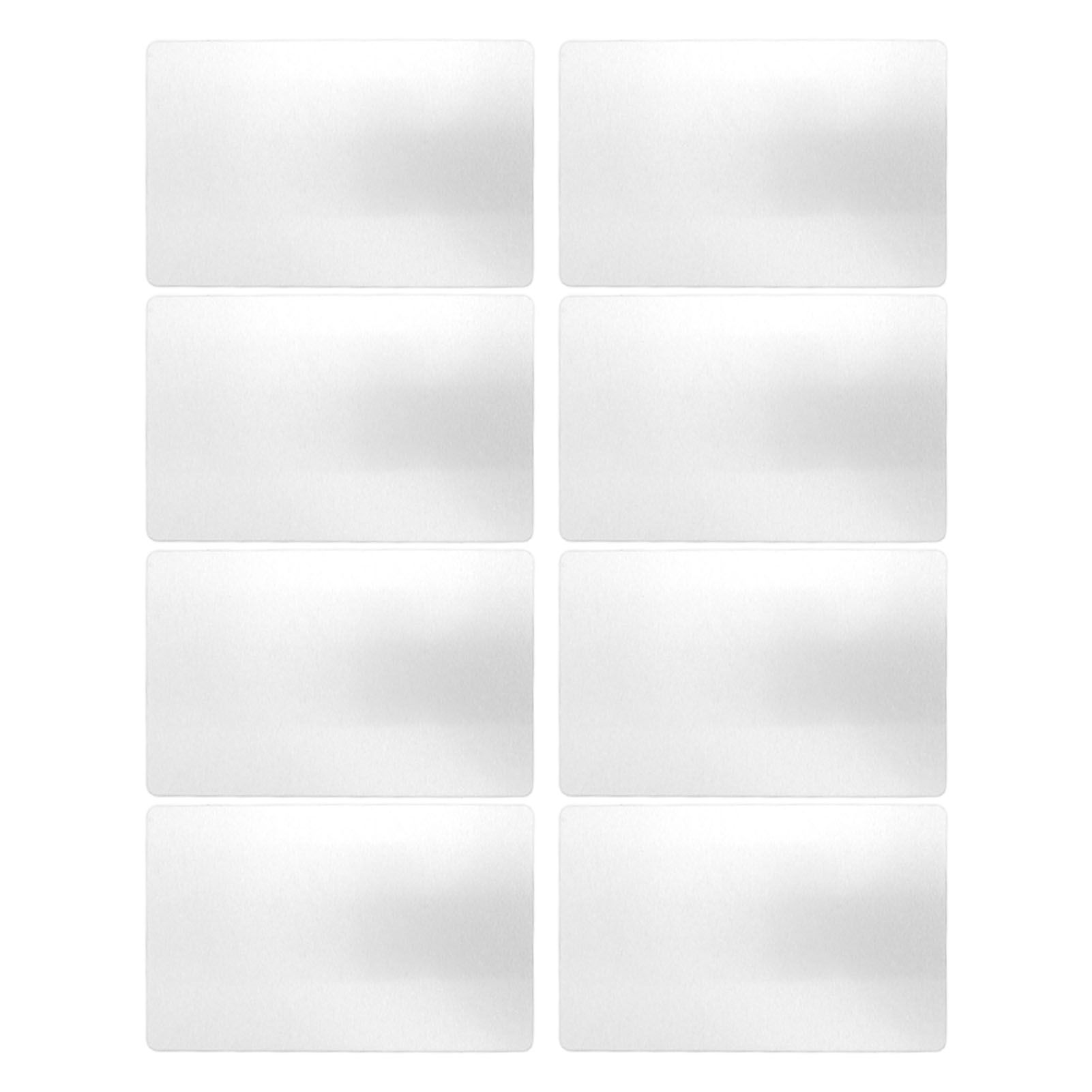 50 Sheets Metal Business Card Heat Transfer Aluminum Business Cards Blanks DIY Craft Supplies Pearl White - Image 4