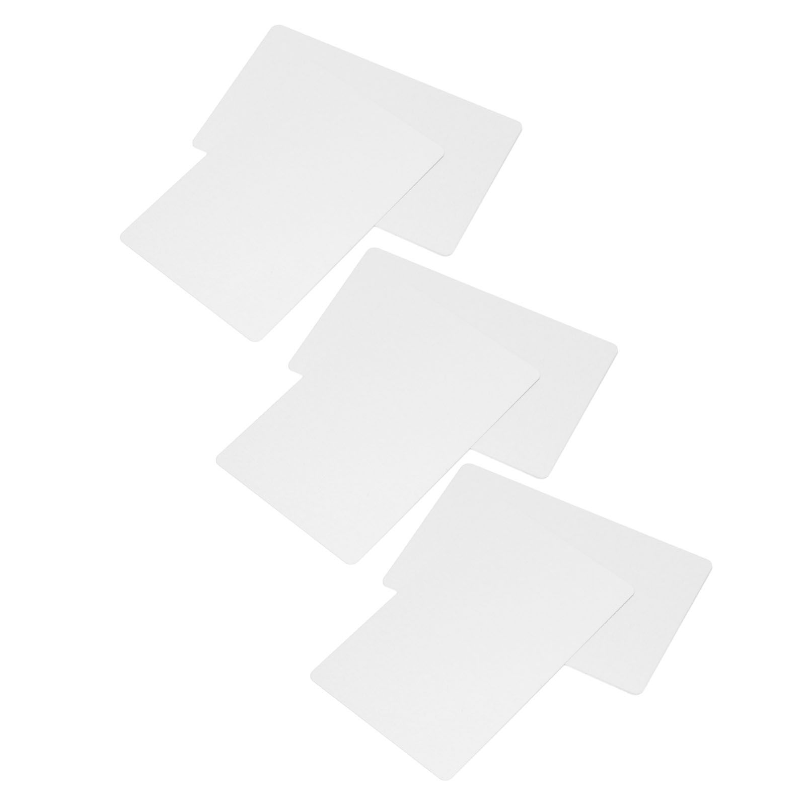 50 Sheets Metal Business Card Heat Transfer Aluminum Business Cards Blanks DIY Craft Supplies Pearl White - Image 8