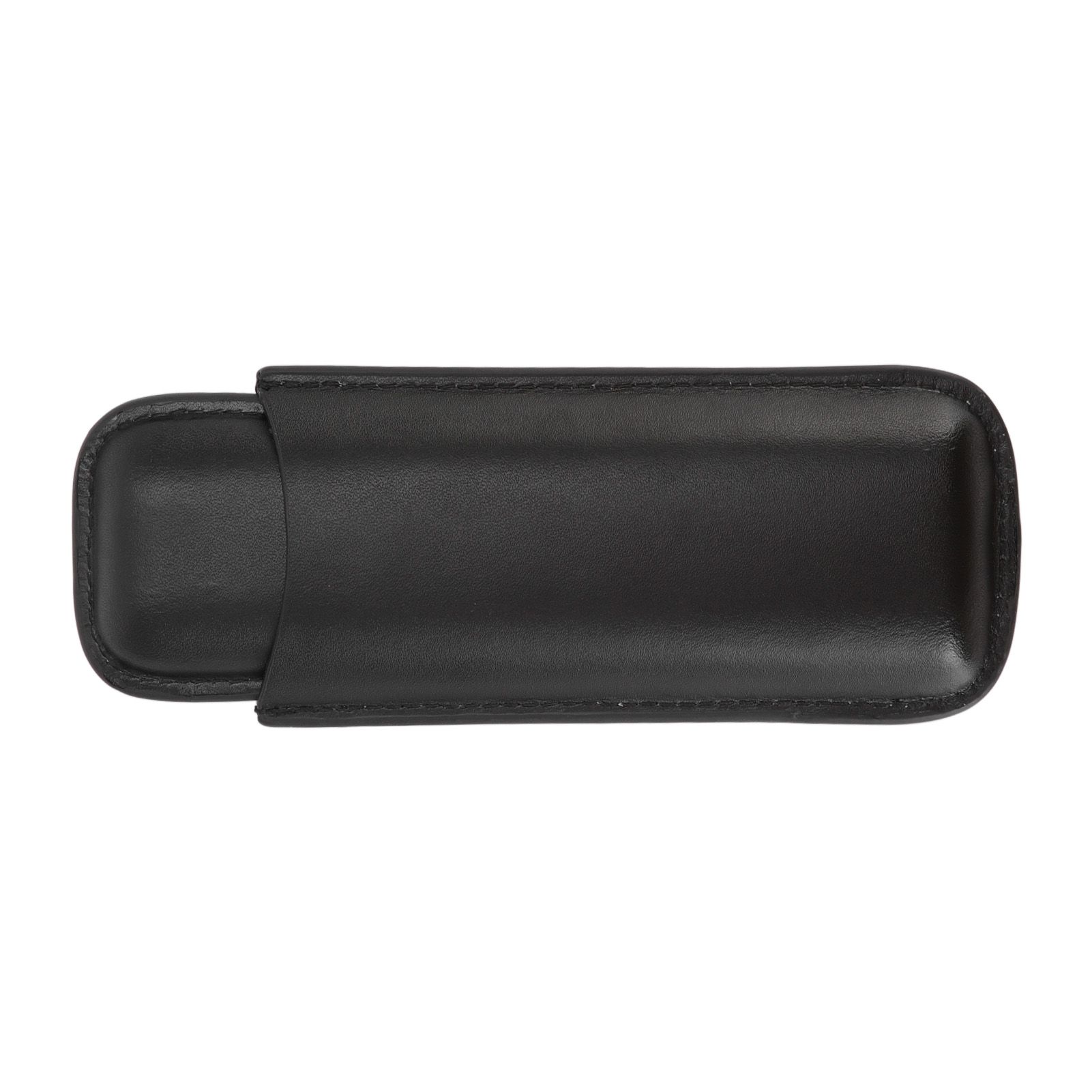 Leather Cigar Case Portable 2 Finger Cigar Holder for Travel Business Trip Boyfriend Gifts Black - Image 3