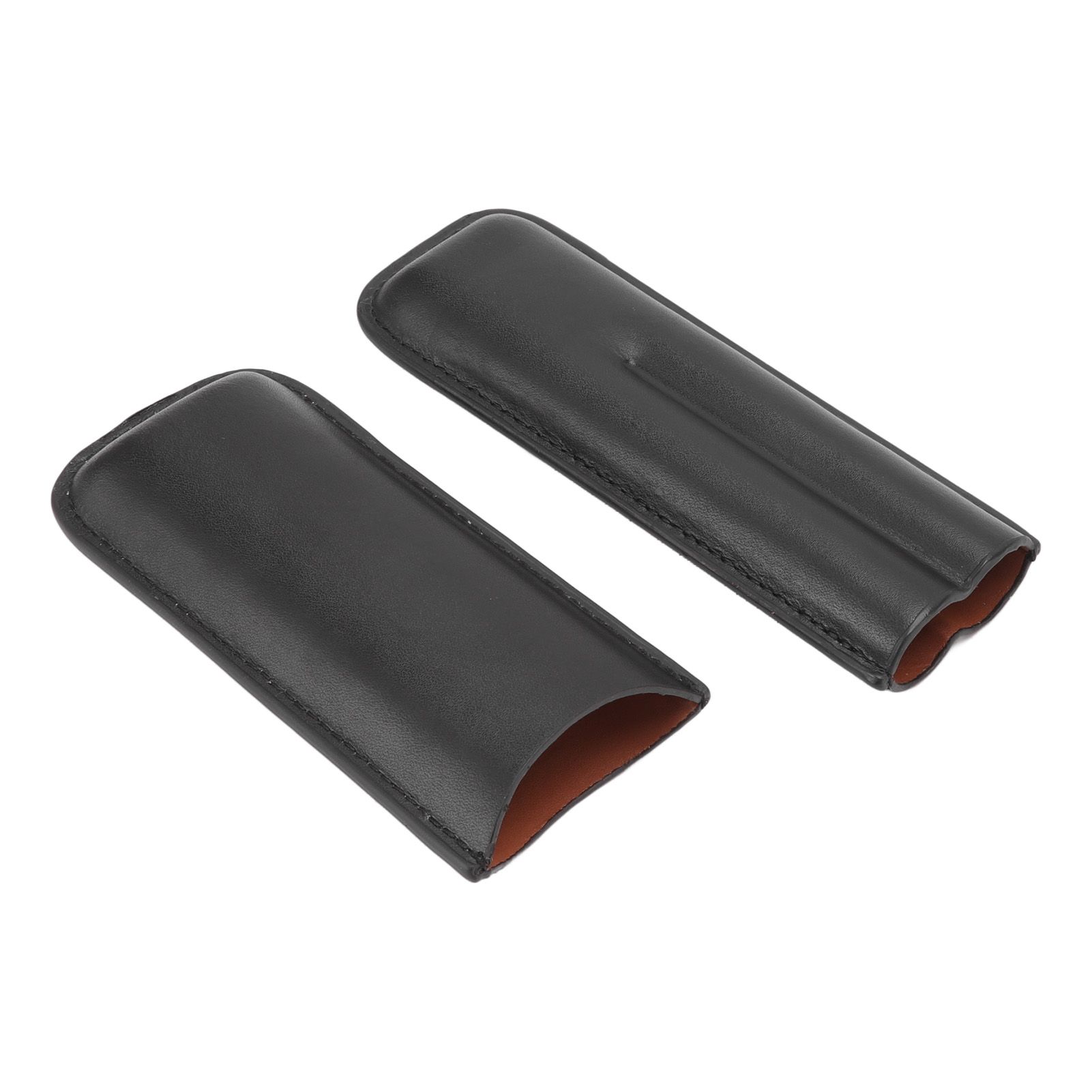 Leather Cigar Case Portable 2 Finger Cigar Holder for Travel Business Trip Boyfriend Gifts Black - Image 7