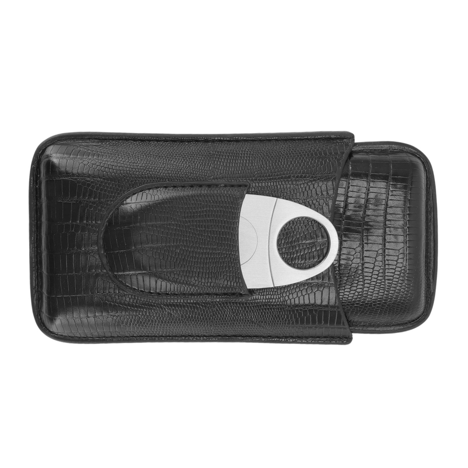 Cigar Leather Case Travel Portable Cigar Holder with Cigar Cutter Accessories Set for Gift Giving - Image 4