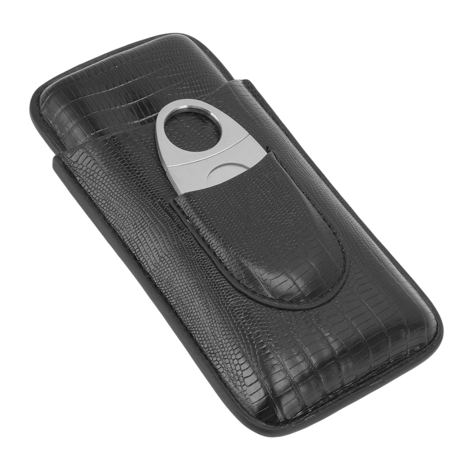 Cigar Leather Case Travel Portable Cigar Holder with Cigar Cutter Accessories Set for Gift Giving - Image 6