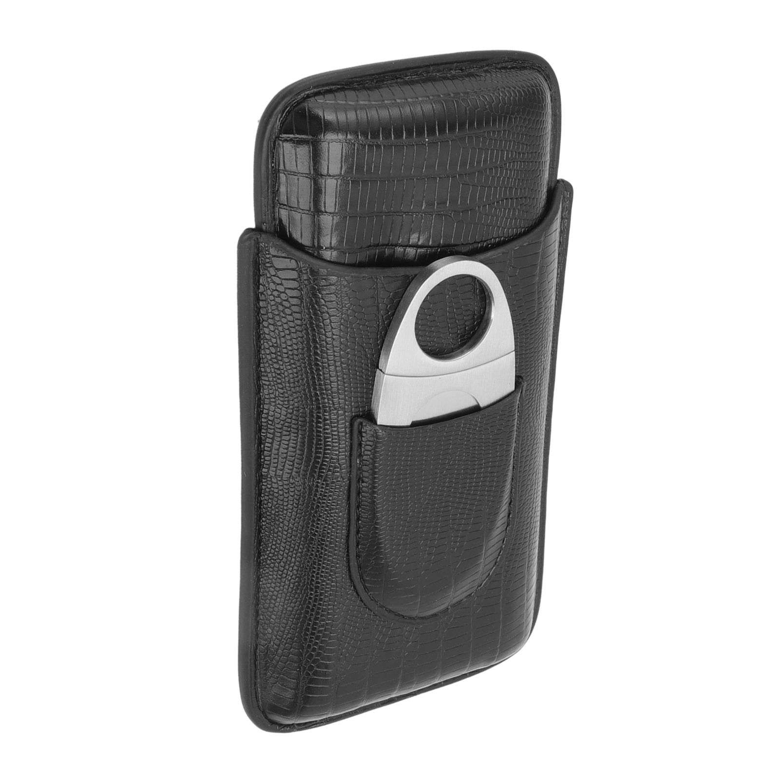 Cigar Leather Case Travel Portable Cigar Holder with Cigar Cutter Accessories Set for Gift Giving - Image 8