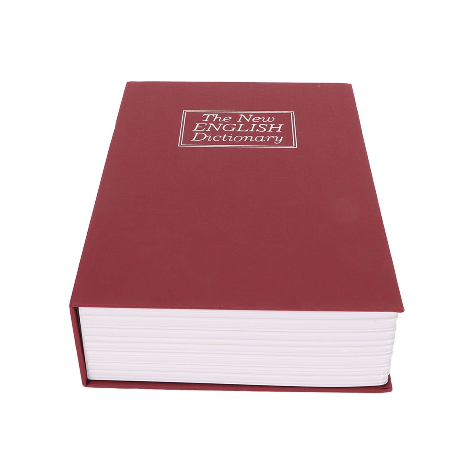 Book Safe Small Diversion Book Safe Storage Lock Box Money Coins Cards Hiding Box with Combination Lock Red - Image 2