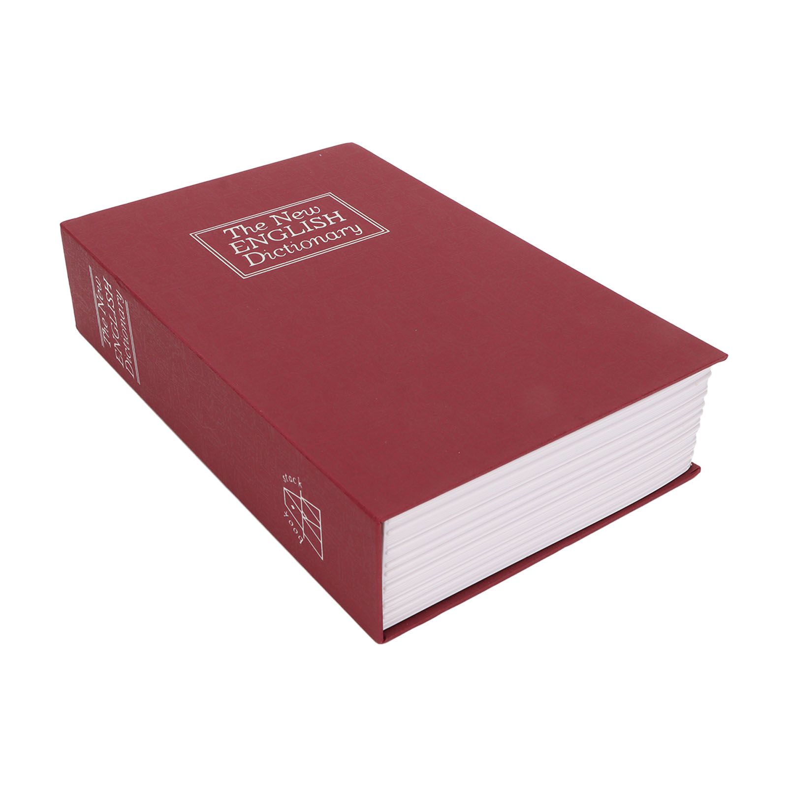 Book Safe Small Diversion Book Safe Storage Lock Box Money Coins Cards Hiding Box with Combination Lock Red - Image 3