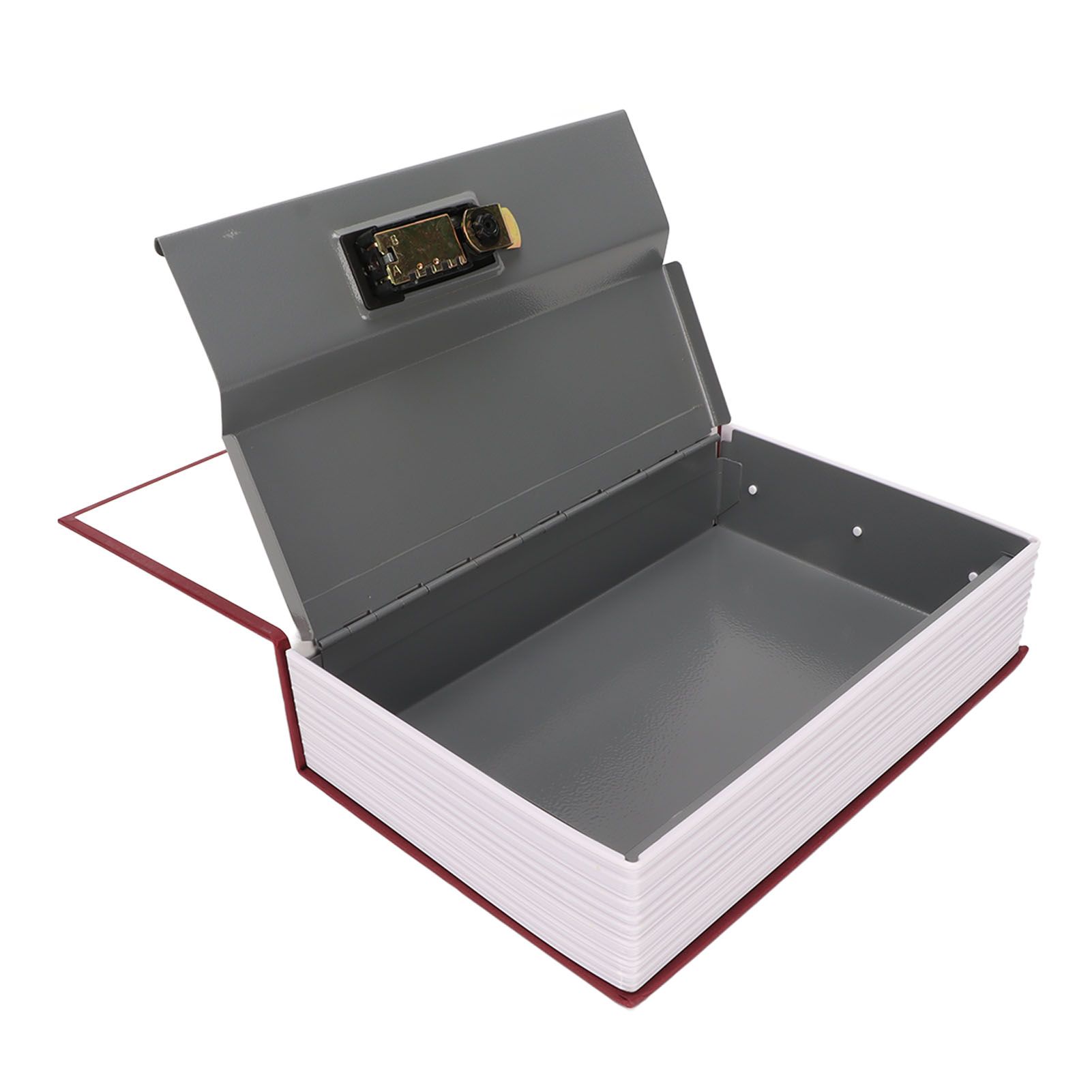 Book Safe Small Diversion Book Safe Storage Lock Box Money Coins Cards Hiding Box with Combination Lock Red - Image 6