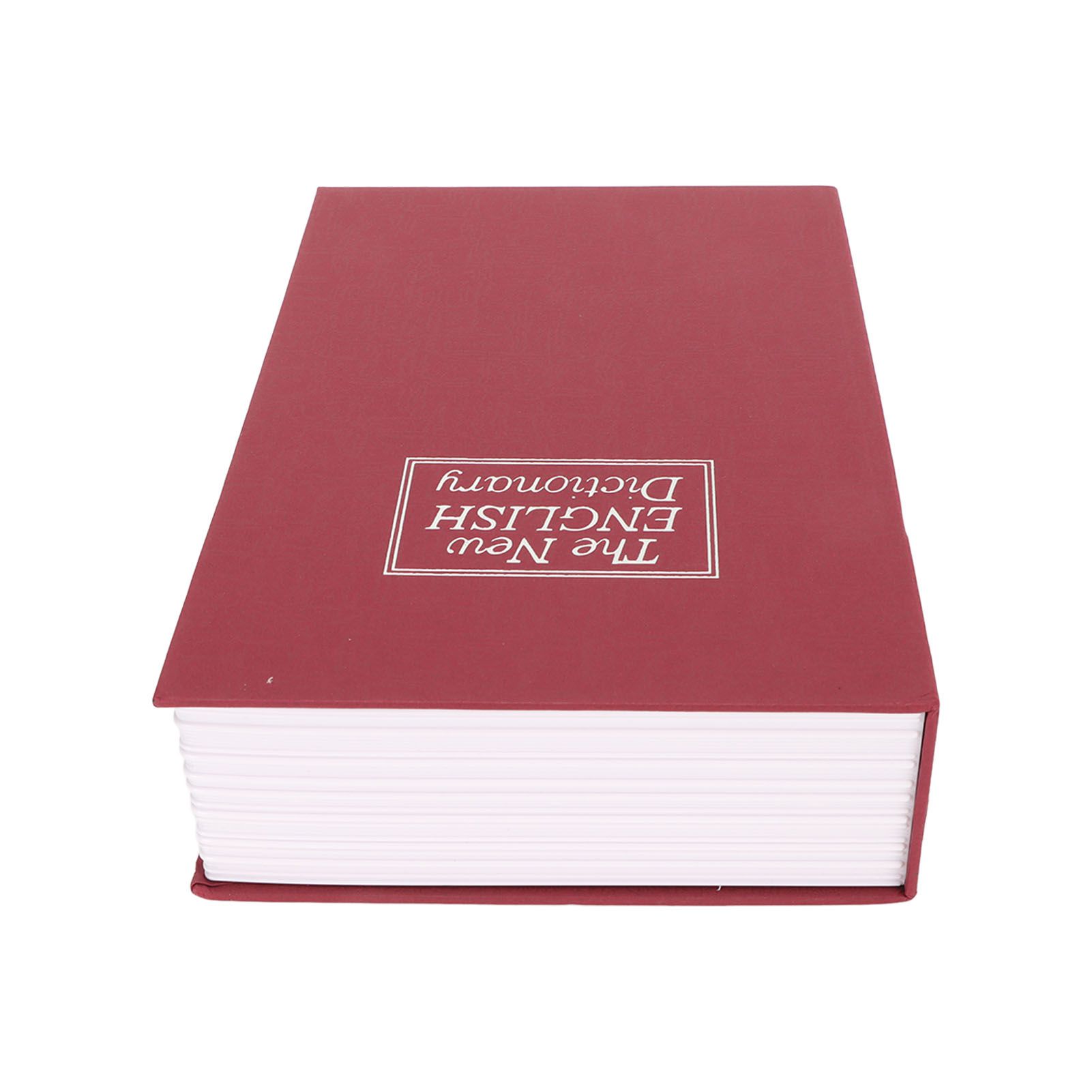 Book Safe Small Diversion Book Safe Storage Lock Box Money Coins Cards Hiding Box with Combination Lock Red - Image 8