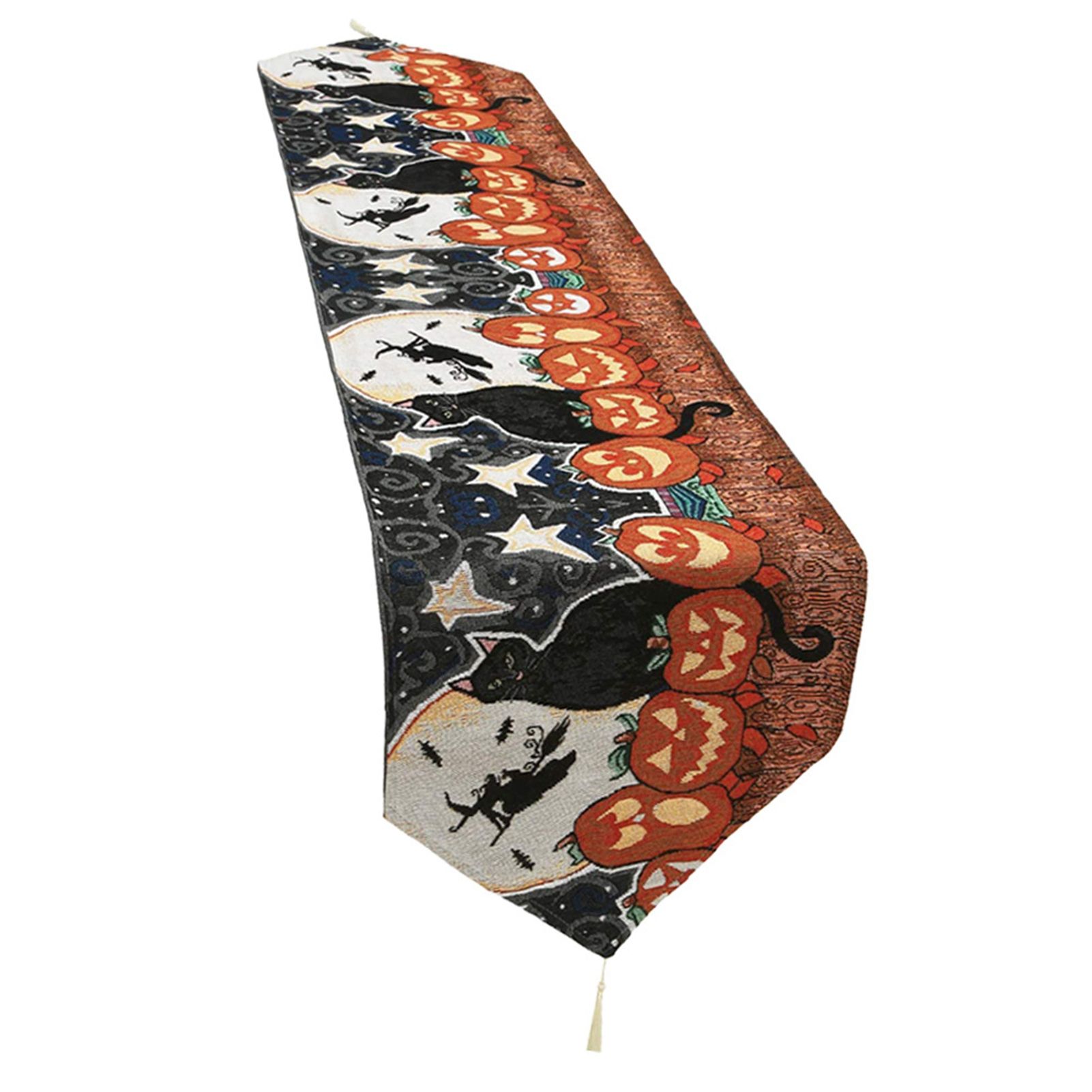Table Runner Cotton and Linen for Halloween Decorations Home Dining Table 33x180cm - Image 4
