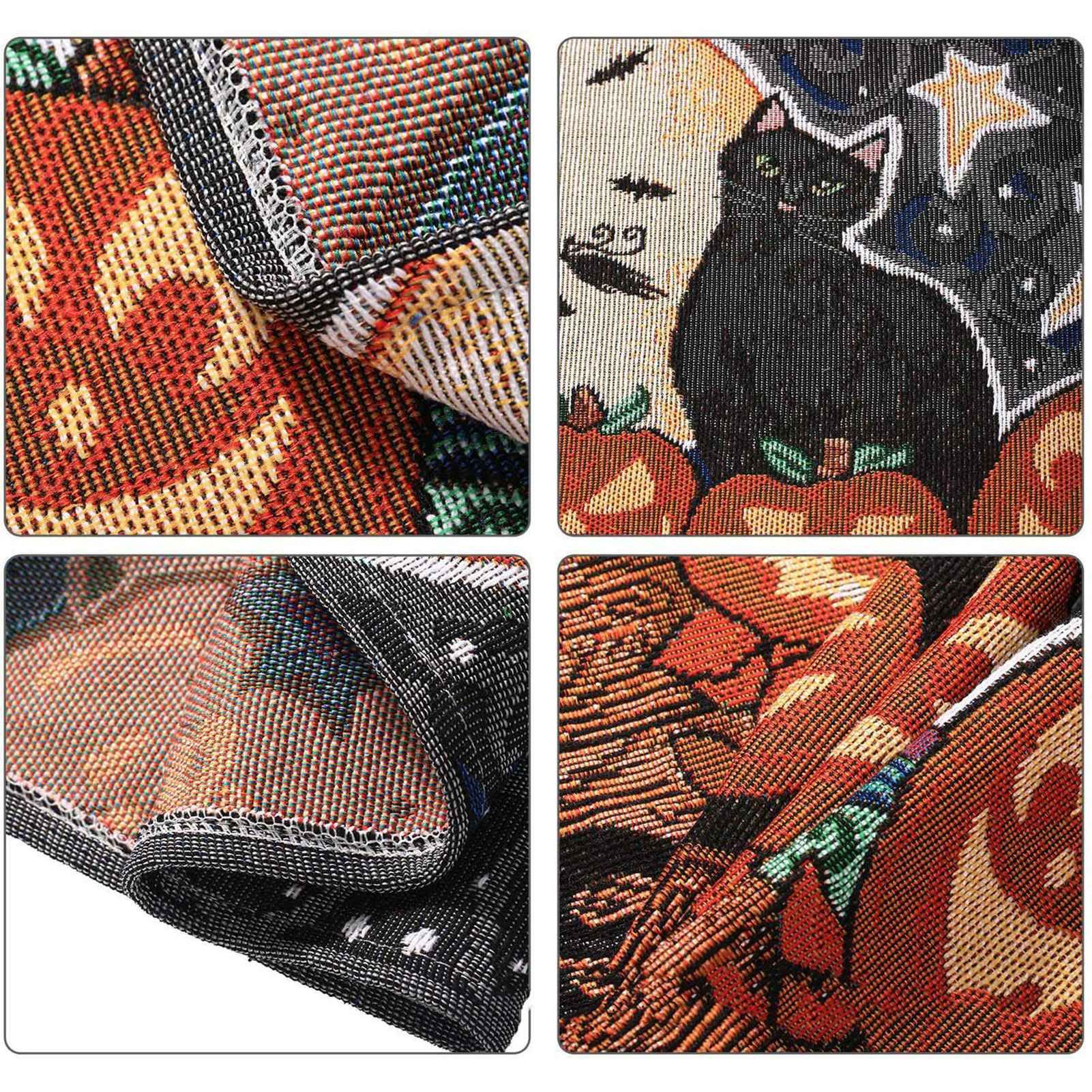 Table Runner Cotton and Linen for Halloween Decorations Home Dining Table 33x180cm - Image 8