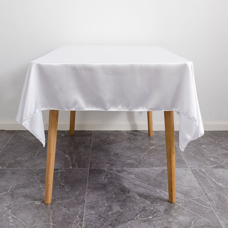 Tablecloth Rectangle White Table Cover Cloth Polyester 145x305cm for Dining Room Wedding Banquet Hotel - Image 6