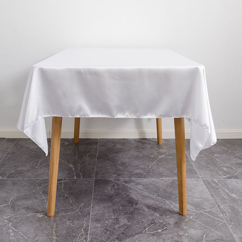 Tablecloth Rectangle White Table Cover Cloth Polyester 145x305cm for Dining Room Wedding Banquet Hotel - Image 7