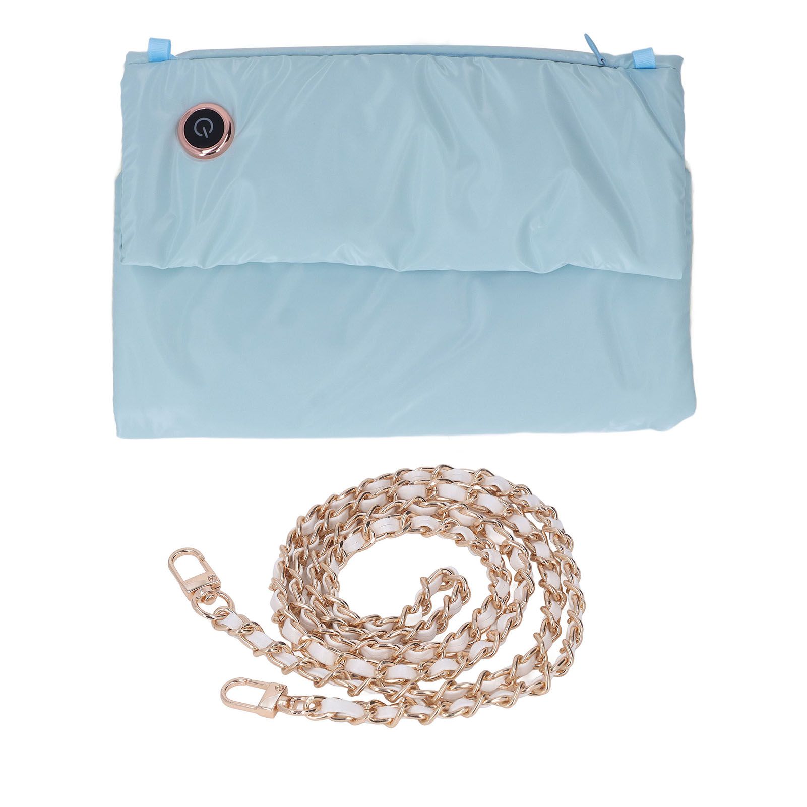 Office Hand Electric Heated Warming Bag USB Lightweight Portable Fashionable Home Heating Hand Muff Blue - Image 1