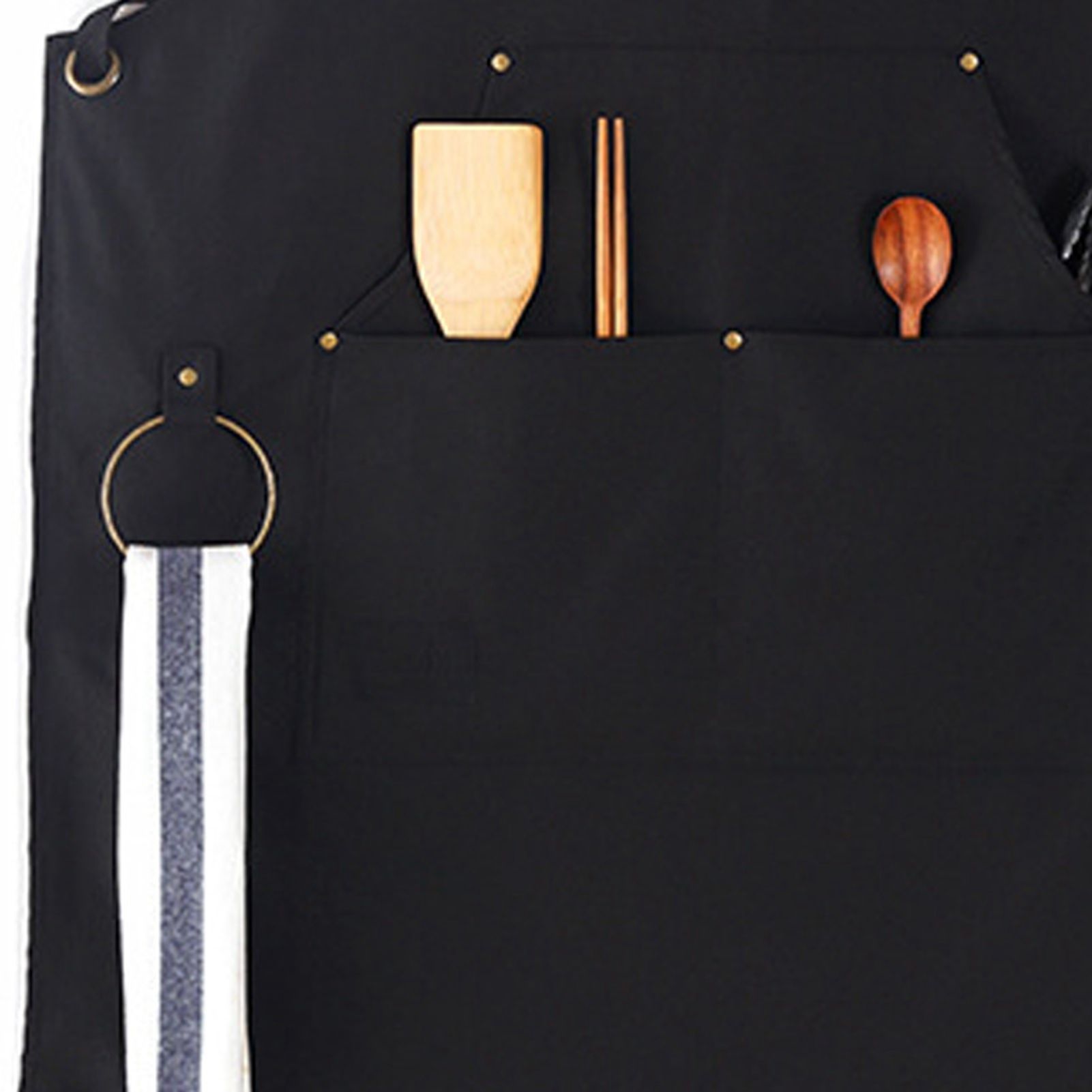 Barbecue Apron Adjustable Waterproof Work Tool Apron with Multiple Pockets Kitchen Apron - Image 5