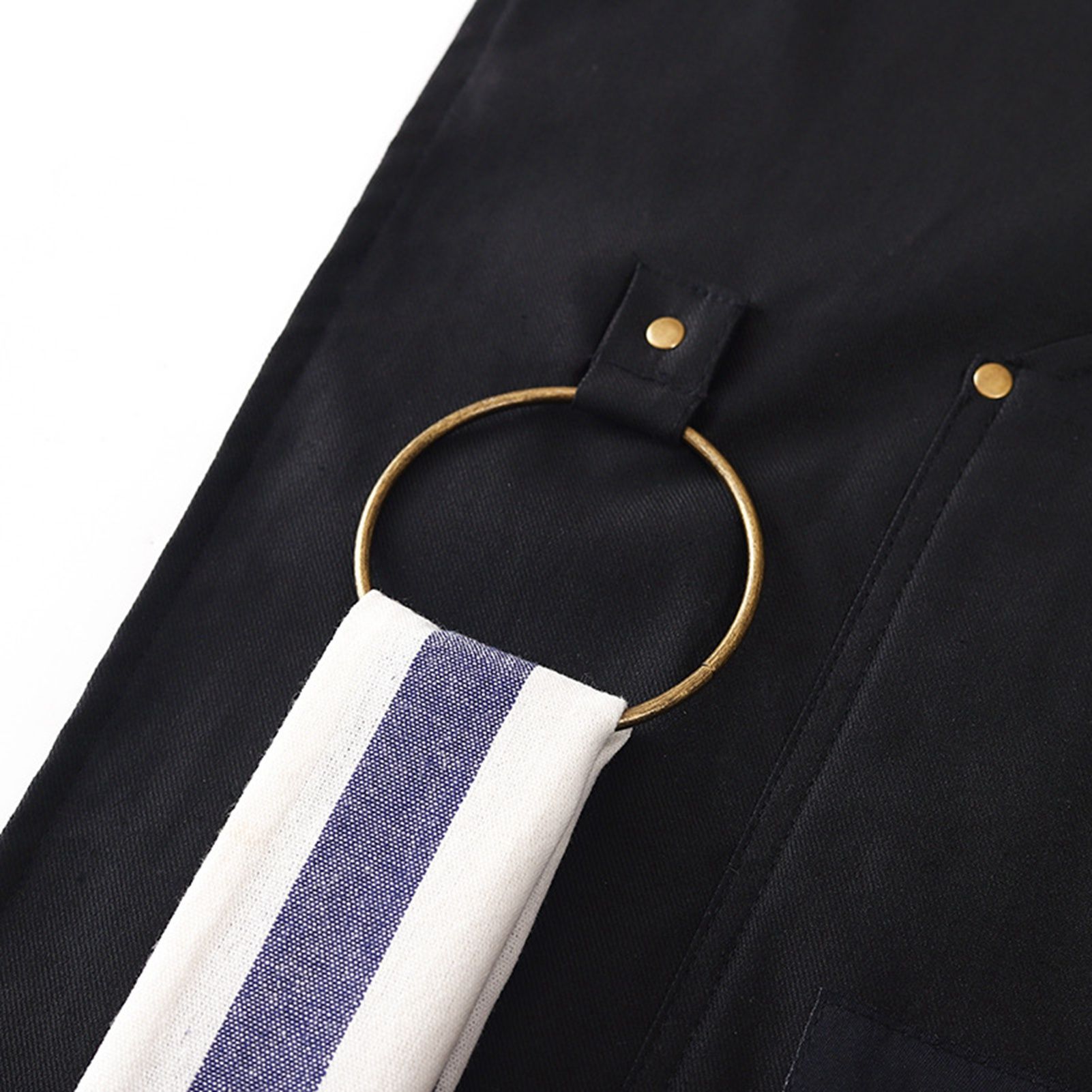 Barbecue Apron Adjustable Waterproof Work Tool Apron with Multiple Pockets Kitchen Apron - Image 8