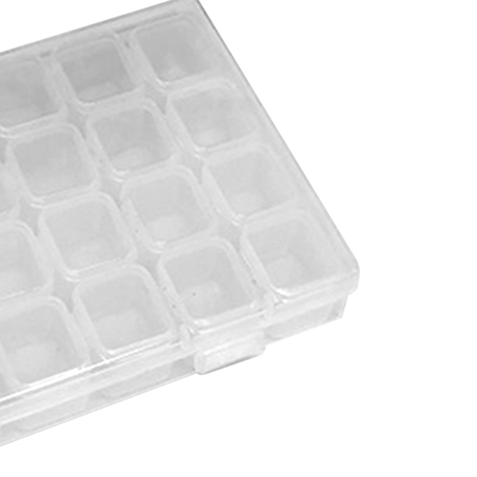 Nail Storage Box 28 Grid Eco Friendly Durable Transparent PP Separate Lid Nail Tip Box for Bead Earrings Jewelry Transparent 28 Grids - Image 7