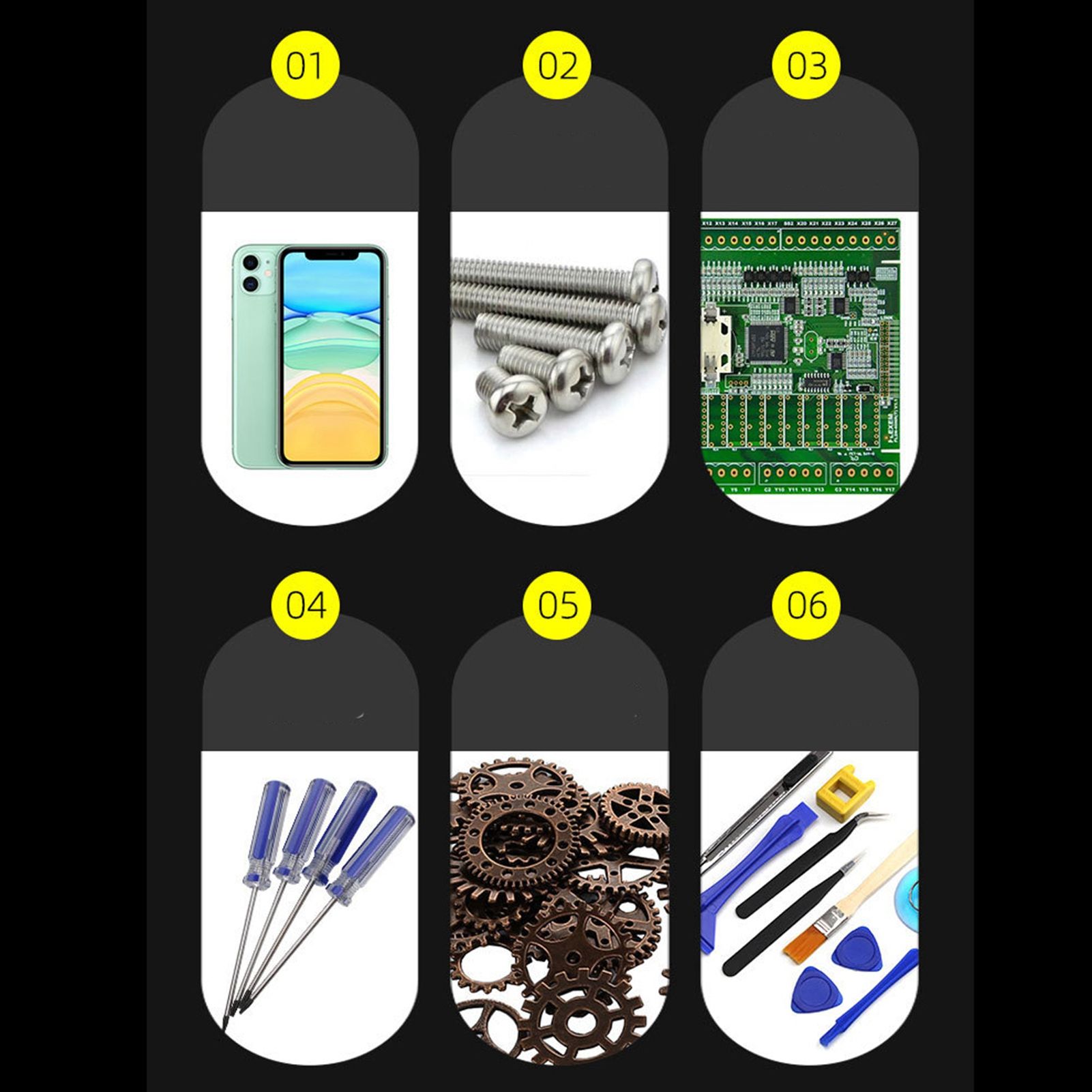 Electronic Components Storage Box Multipurpose Double Layer Rectangular PP Clear Component Containers - Image 8