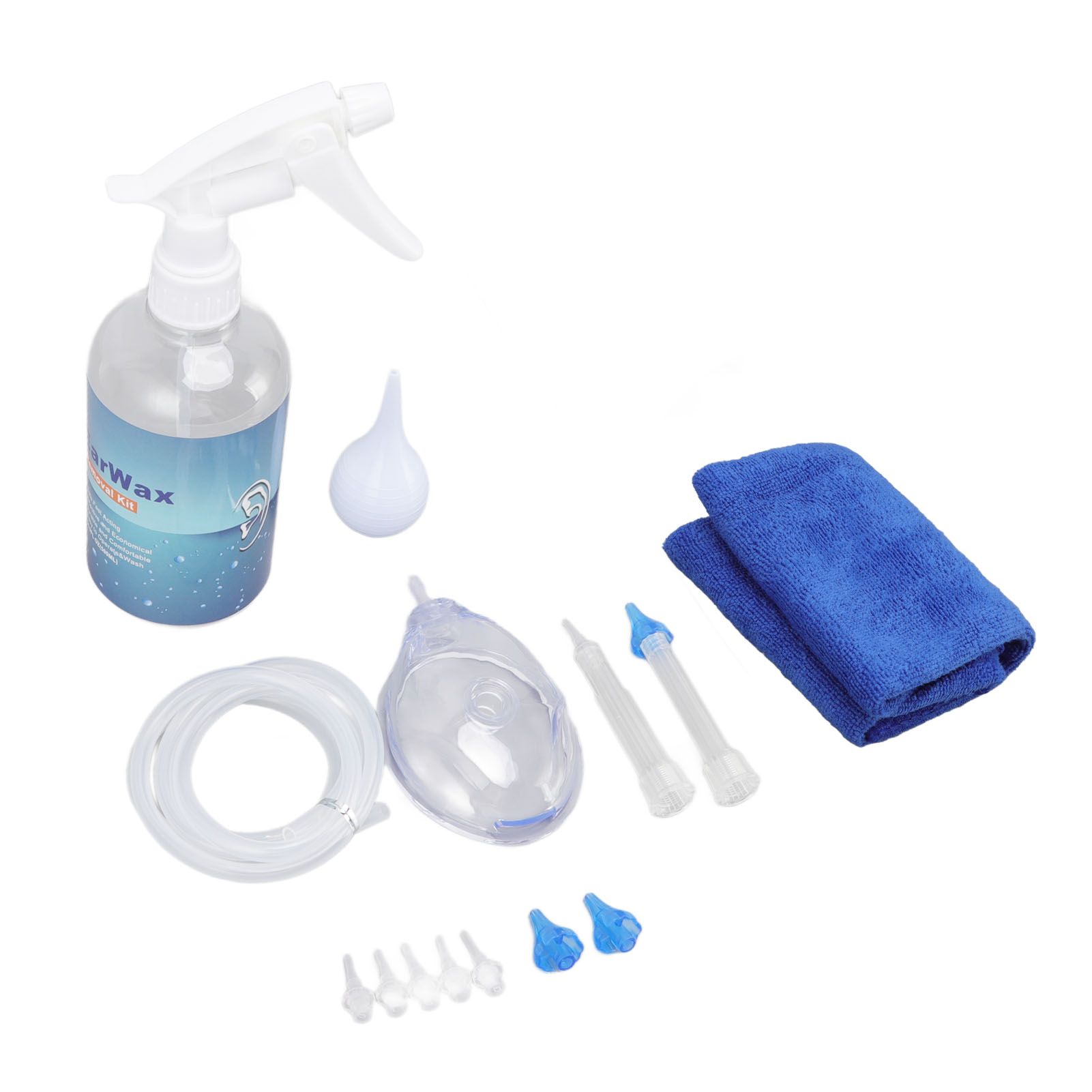 Ear Cleaning Kits 500ml Ear Washer Spray Bottle System with Professional Ear Muff Ear Wax Removal Tool for Home - Image 2