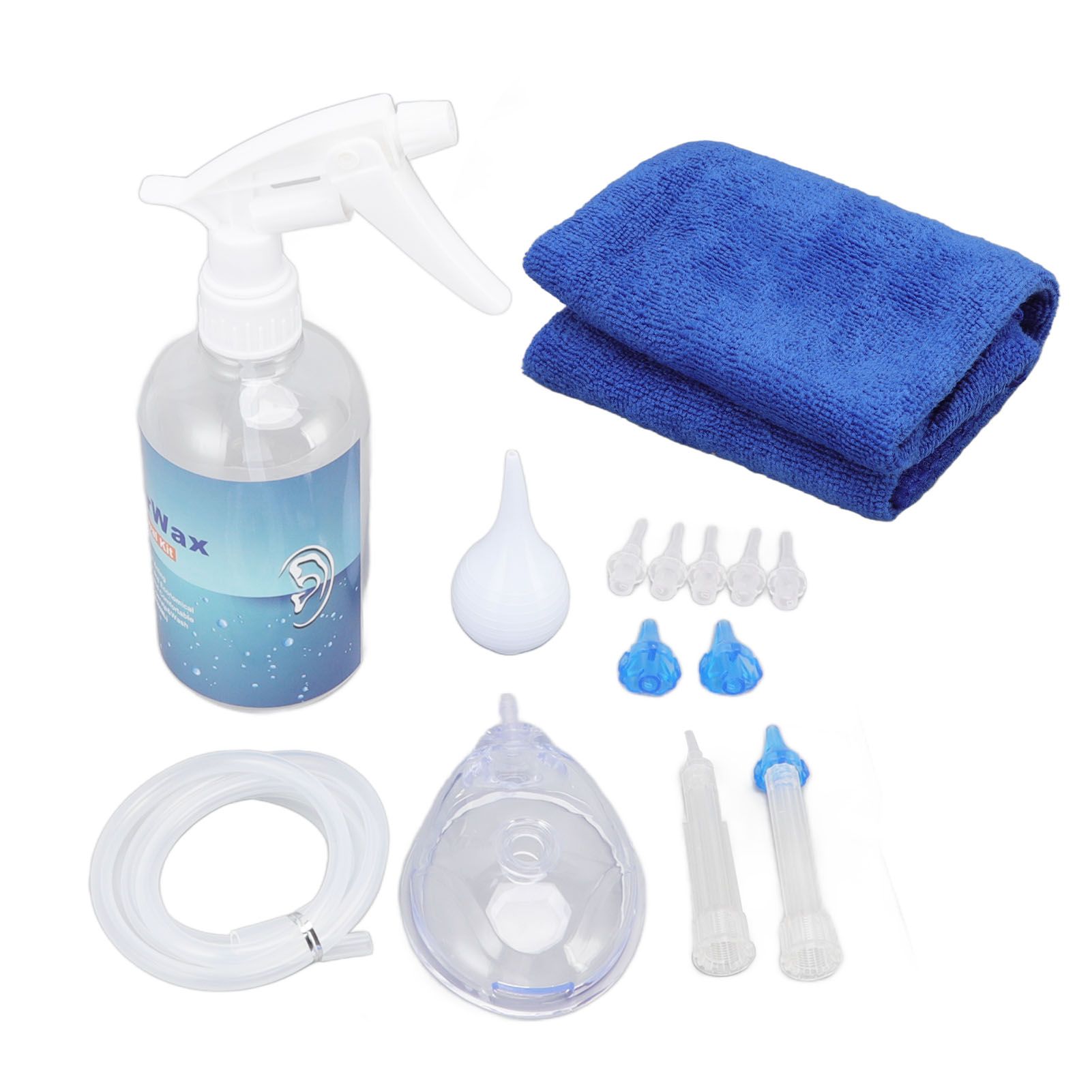 Ear Cleaning Kits 500ml Ear Washer Spray Bottle System with Professional Ear Muff Ear Wax Removal Tool for Home - Image 3