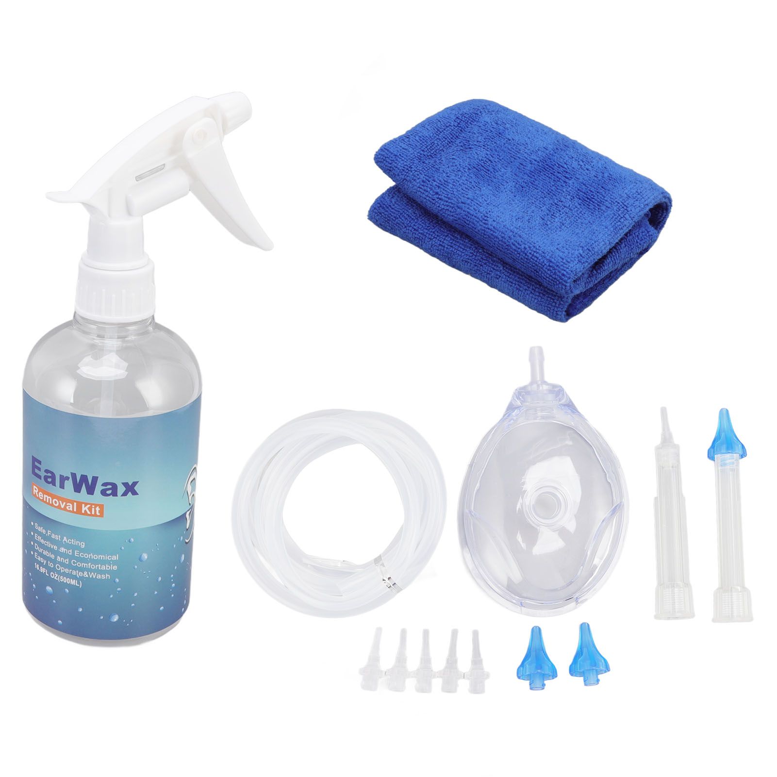 Ear Cleaning Kits 500ml Ear Washer Spray Bottle System with Professional Ear Muff Ear Wax Removal Tool for Home - Image 6