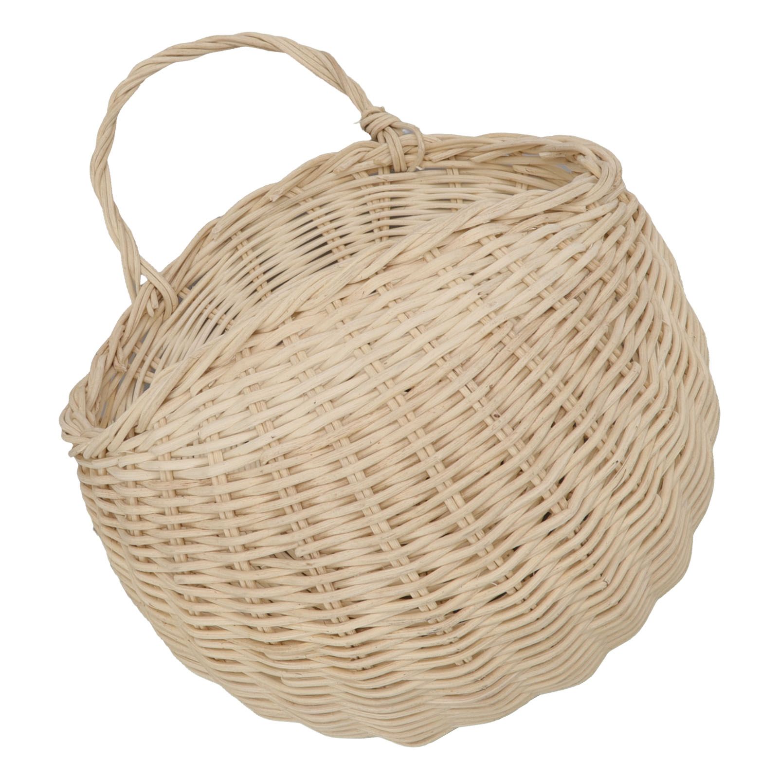 Wall Hanging Rattan Basket Multifunctional Wall Mounted Woven Storage Basket for Home Beige - Image 8