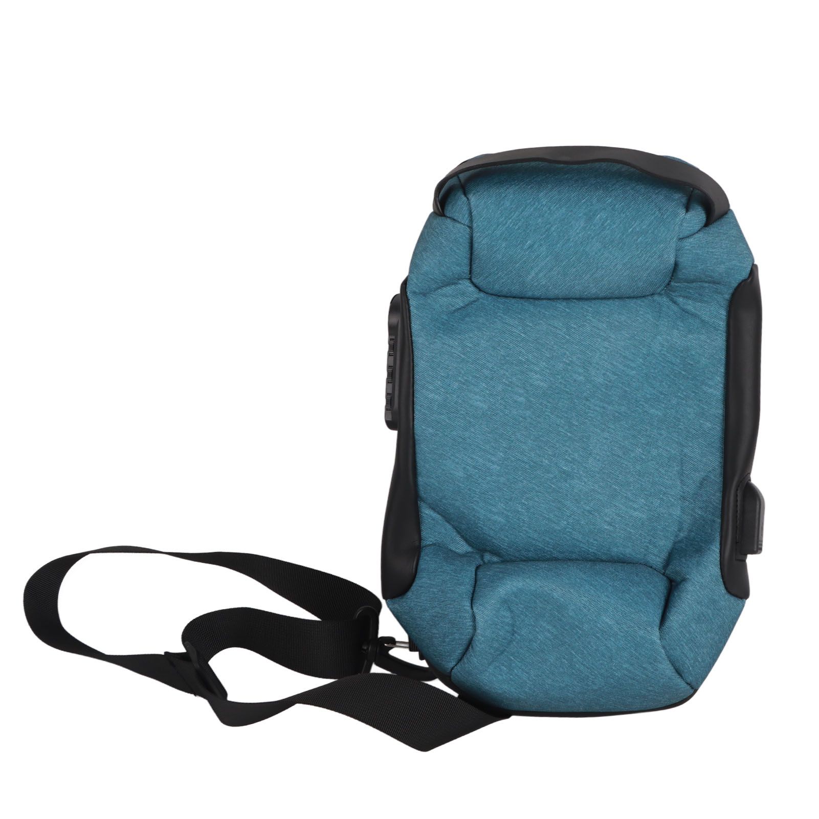 Shoulder Backpack Breathable Large Capacity Lockable Zipper Oxford Cloth Portable Sling Bag for Women Men OD Green - Image 1