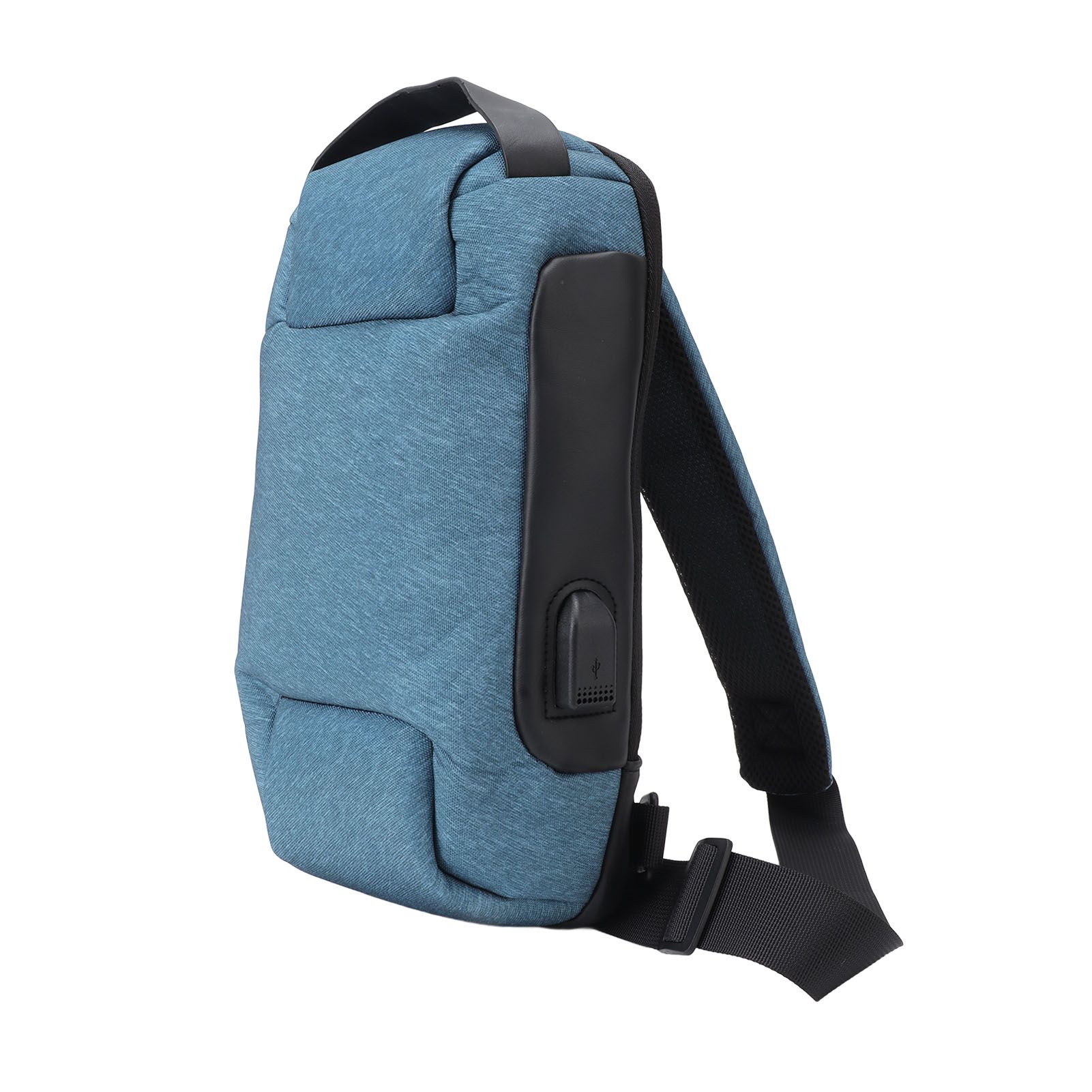 Shoulder Backpack Breathable Large Capacity Lockable Zipper Oxford Cloth Portable Sling Bag for Women Men OD Green - Image 8