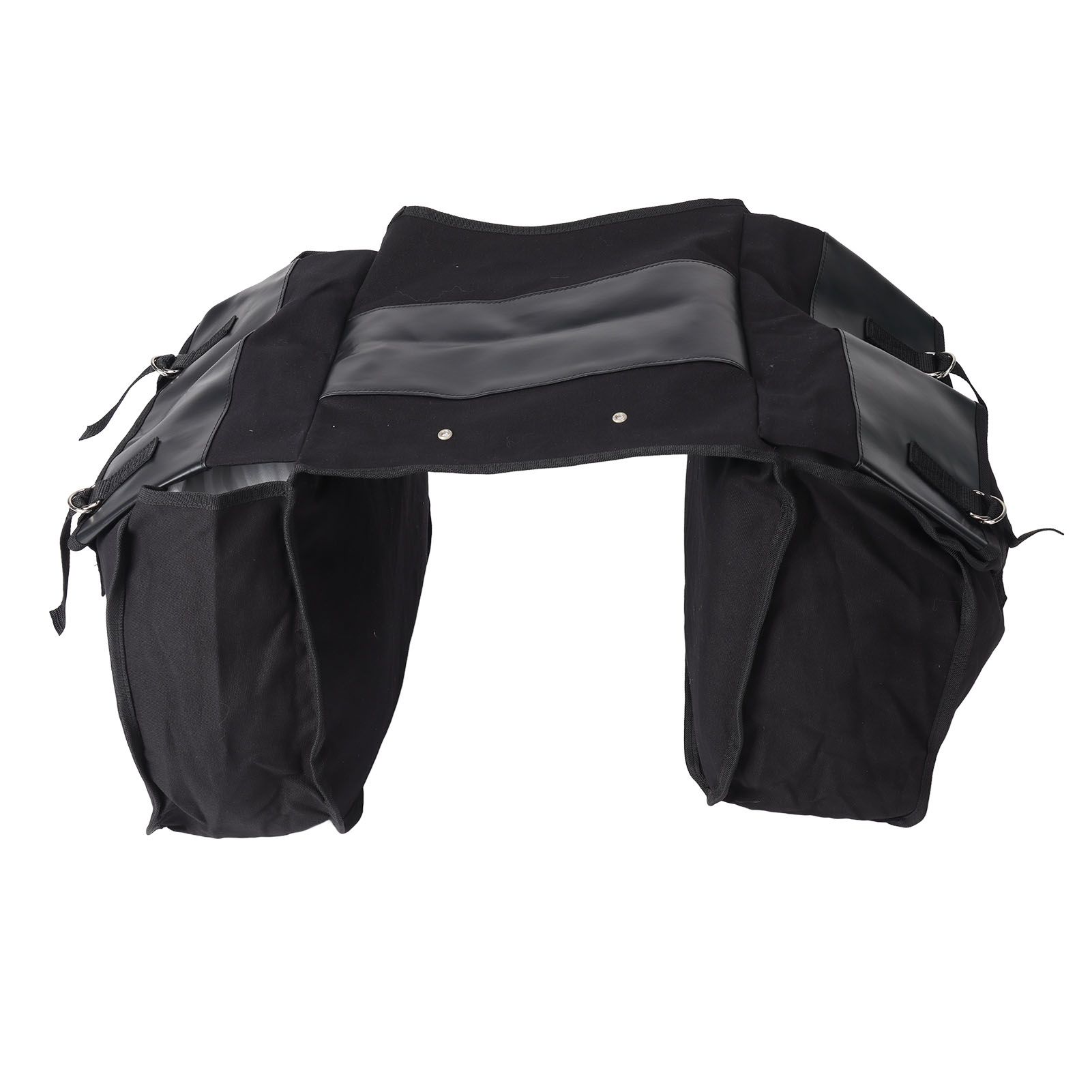 Bike Rear Seat Carrier Pack Portable Large Capacity Bicycle Rear Seat Bag for Outdoor Black - Image 1