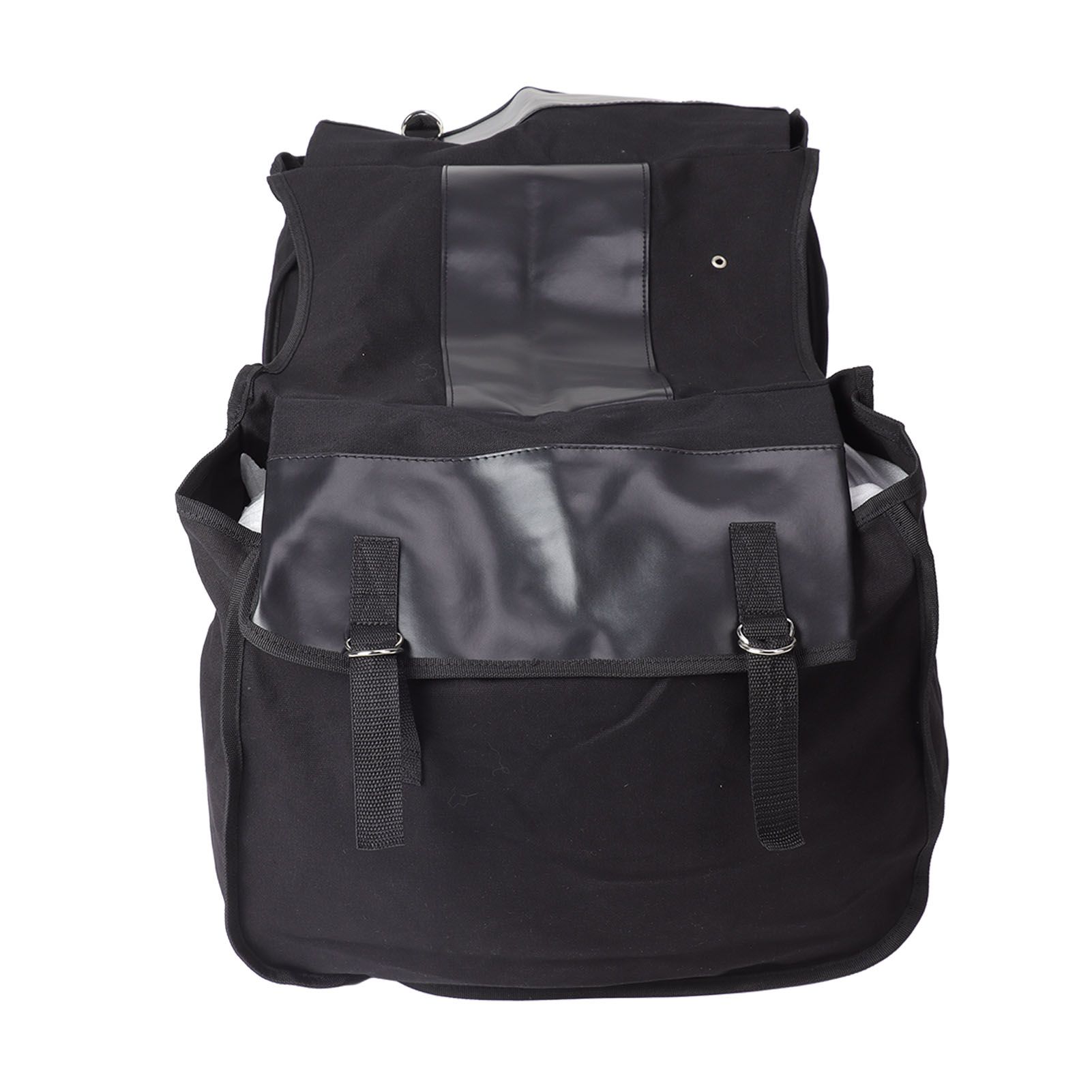 Bike Rear Seat Carrier Pack Portable Large Capacity Bicycle Rear Seat Bag for Outdoor Black - Image 2