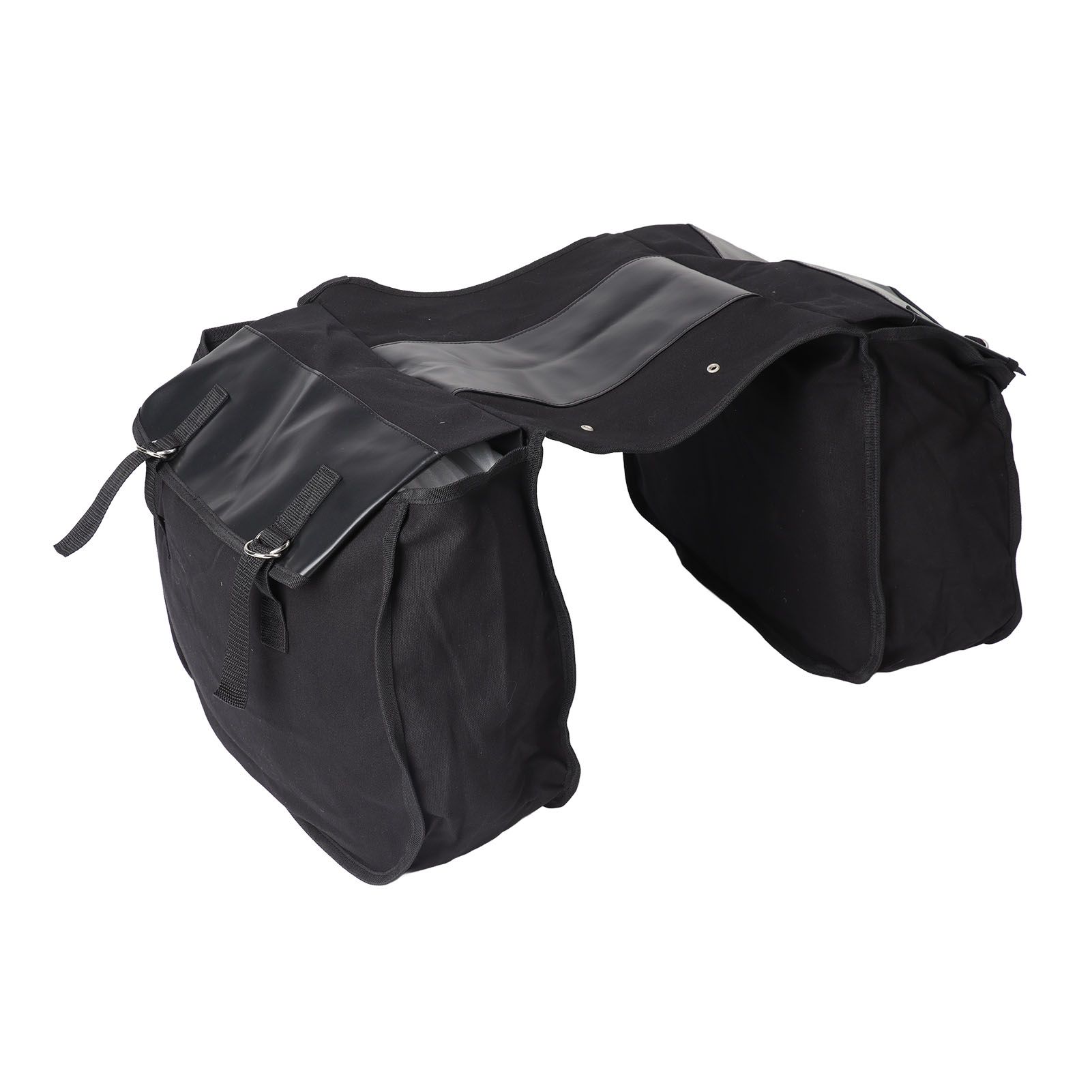 Bike Rear Seat Carrier Pack Portable Large Capacity Bicycle Rear Seat Bag for Outdoor Black - Image 3