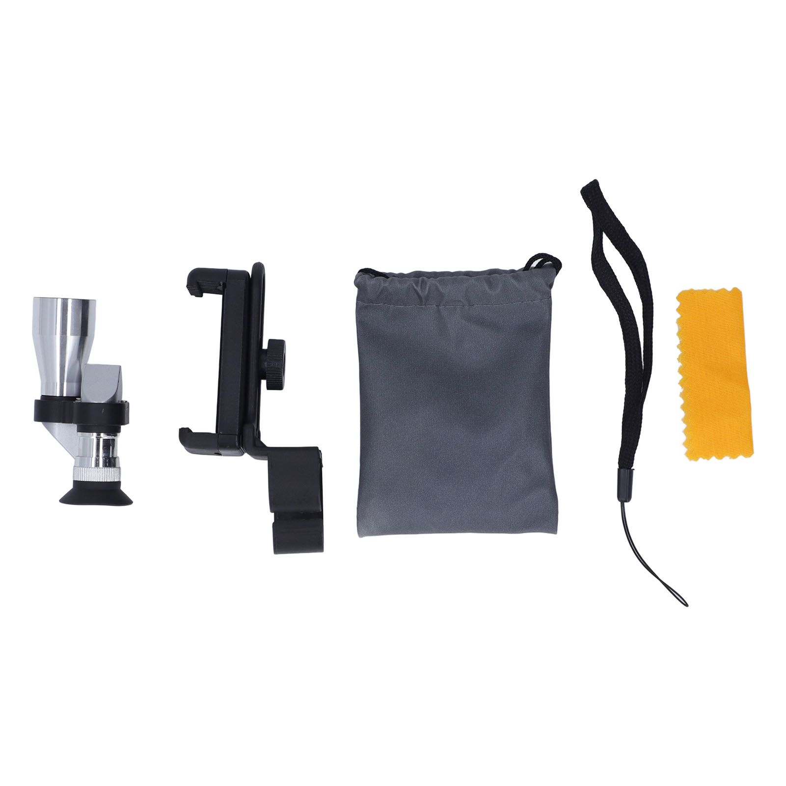20mm Mini Portable Monocular Aluminium Alloy Wearproof Drop Resistant Waterproof Monocular Telescope with Phone Bracket - Image 1