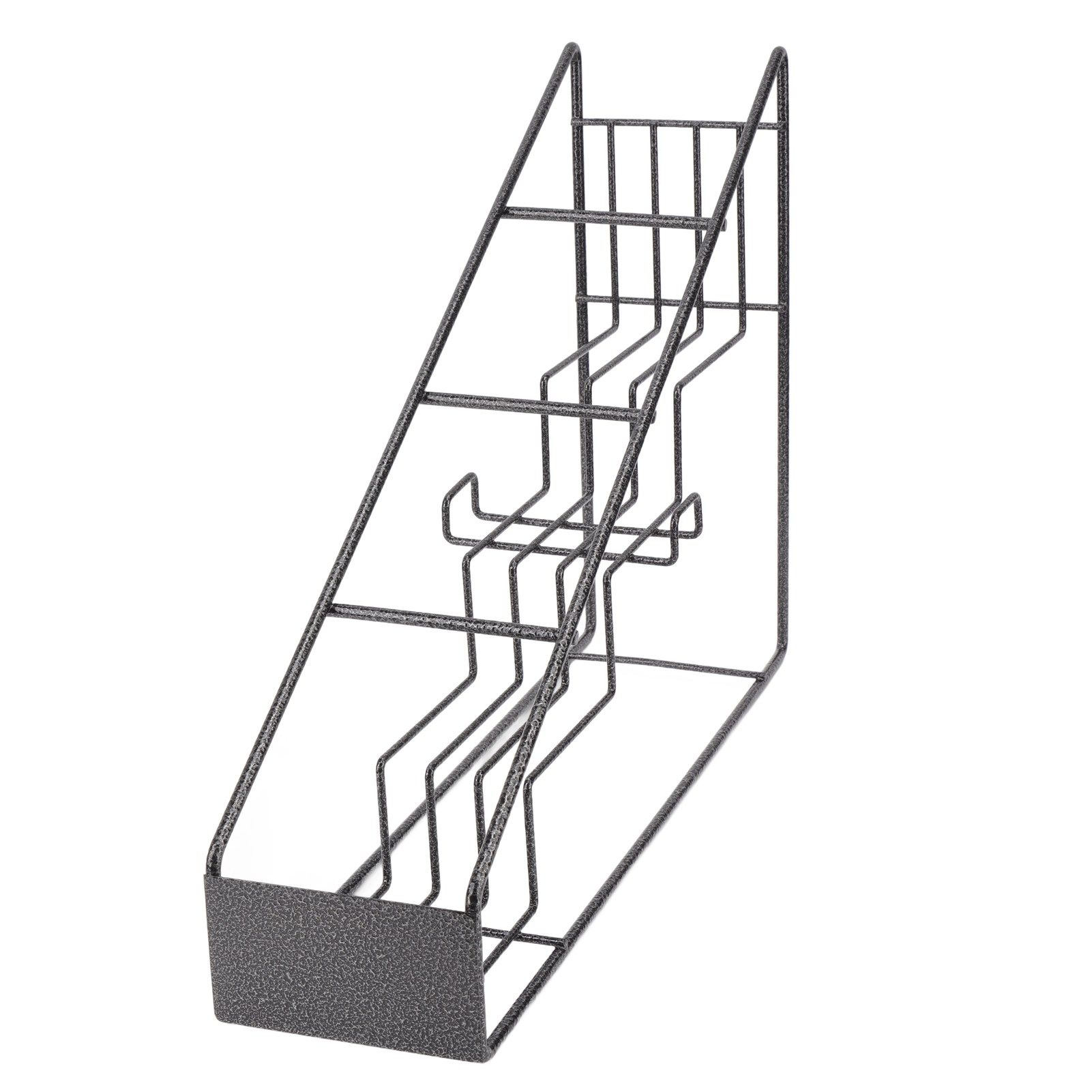 Wire Bottle Holder 4 Compartments Stainless Steel Syrup Bottle Holder Stable Coffee Spice Rack Shelf for Kitchen - Image 1