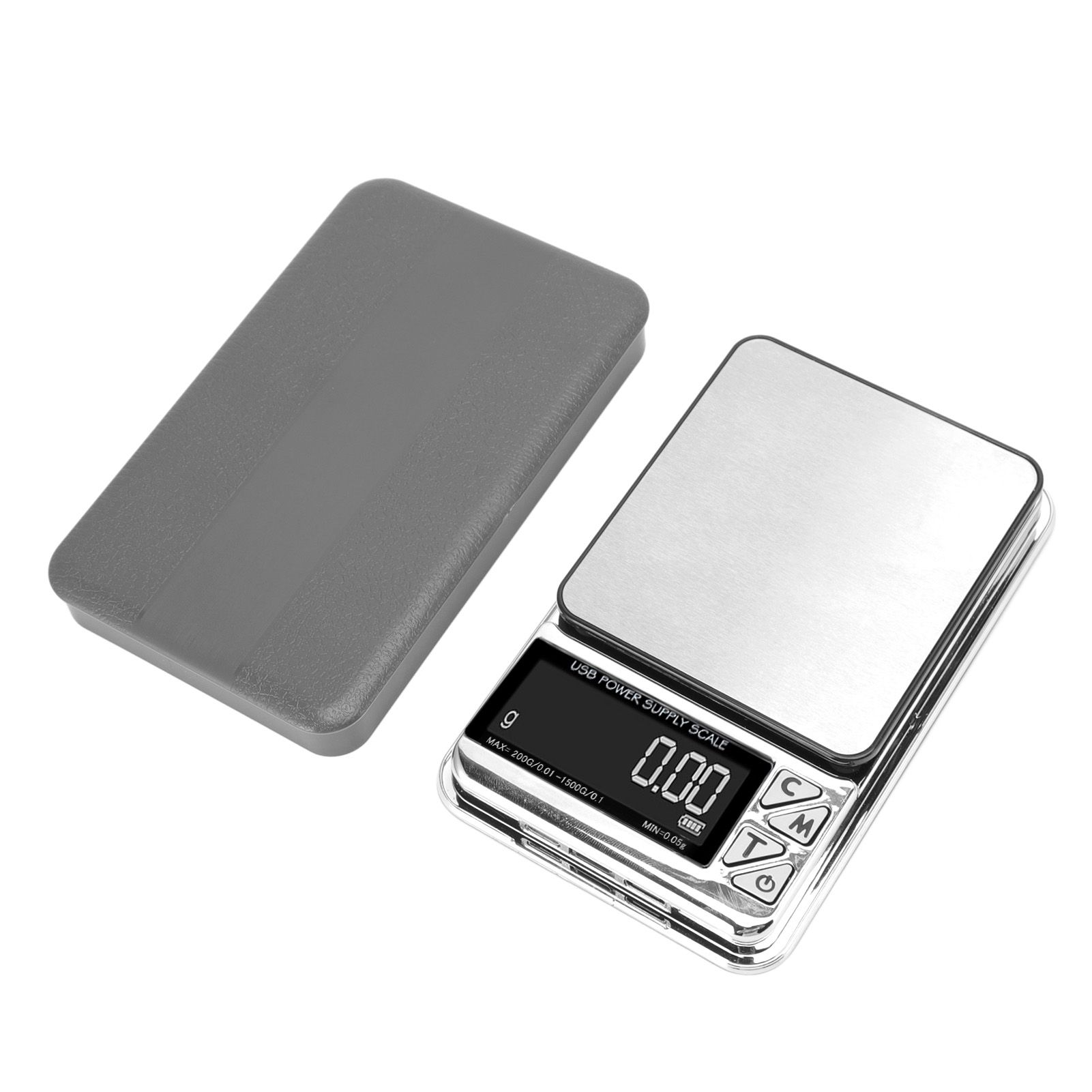 Home Digital Kitchen Scale 200g/0.01g‑1500g/0.1 High Accuracy USB Rechargeable Stainless Steel Jewelry Scale for Food - Image 5