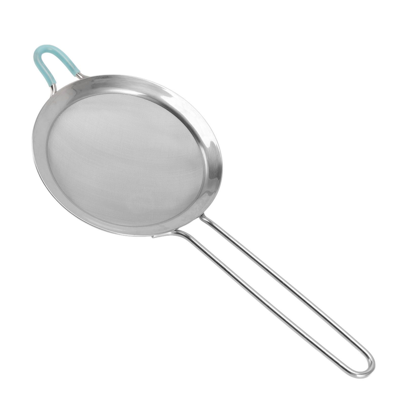 60 Mesh Fine Strainer Stainless Steel Handheld Flour Colander with Long Handle for Kitchen 14cm/5.5in - Image 6