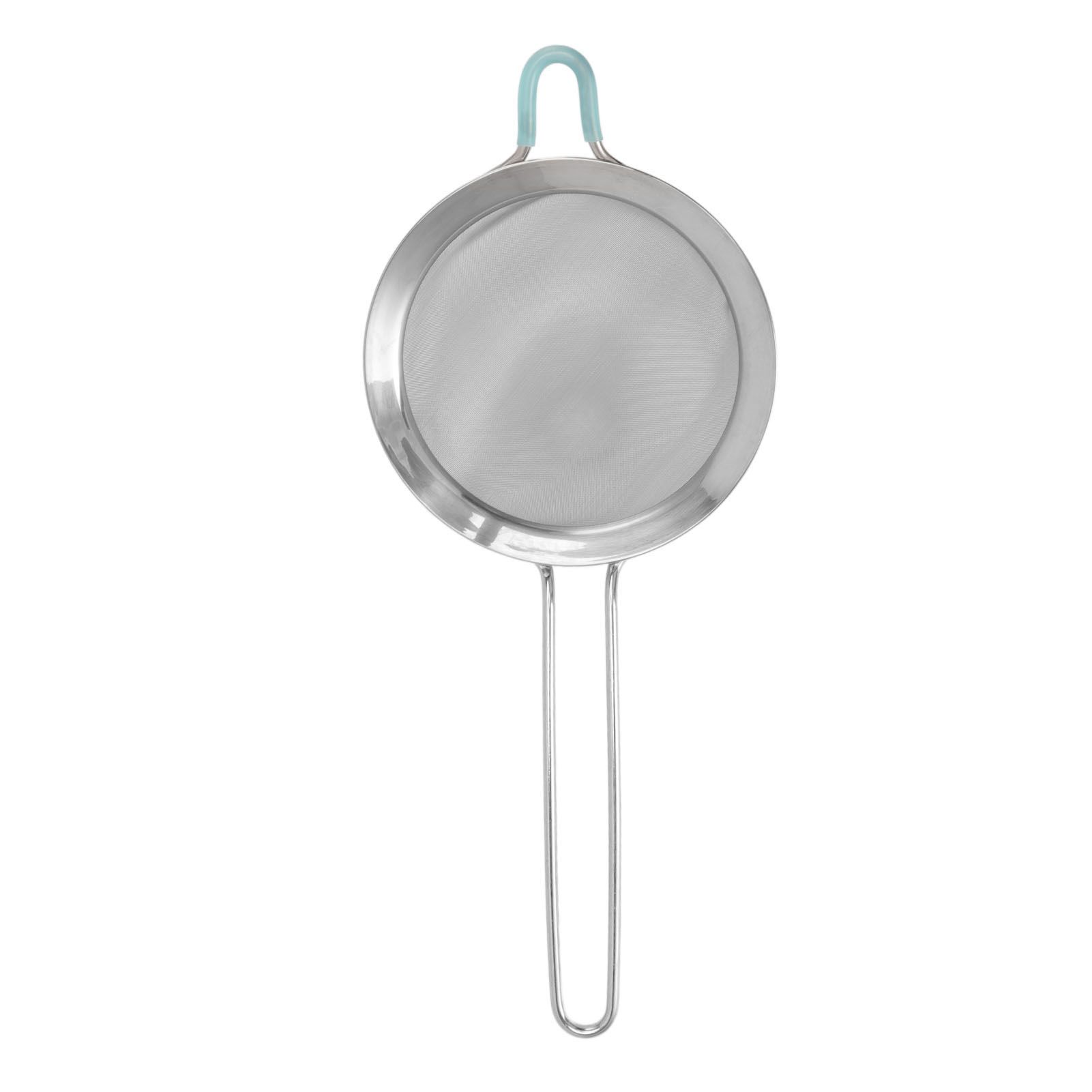 60 Mesh Fine Strainer Stainless Steel Handheld Flour Colander with Long Handle for Kitchen 20cm/7.9in - Image 4