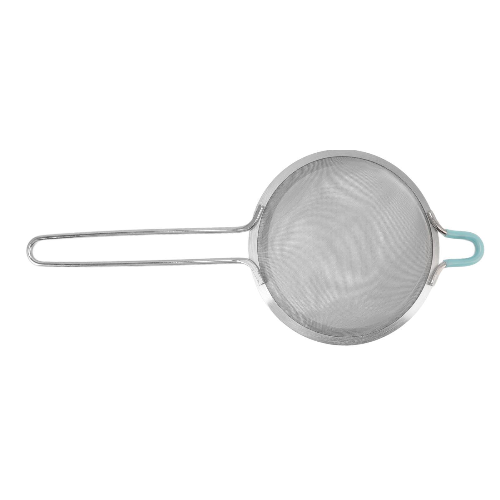 60 Mesh Fine Strainer Stainless Steel Handheld Flour Colander with Long Handle for Kitchen 20cm/7.9in - Image 5